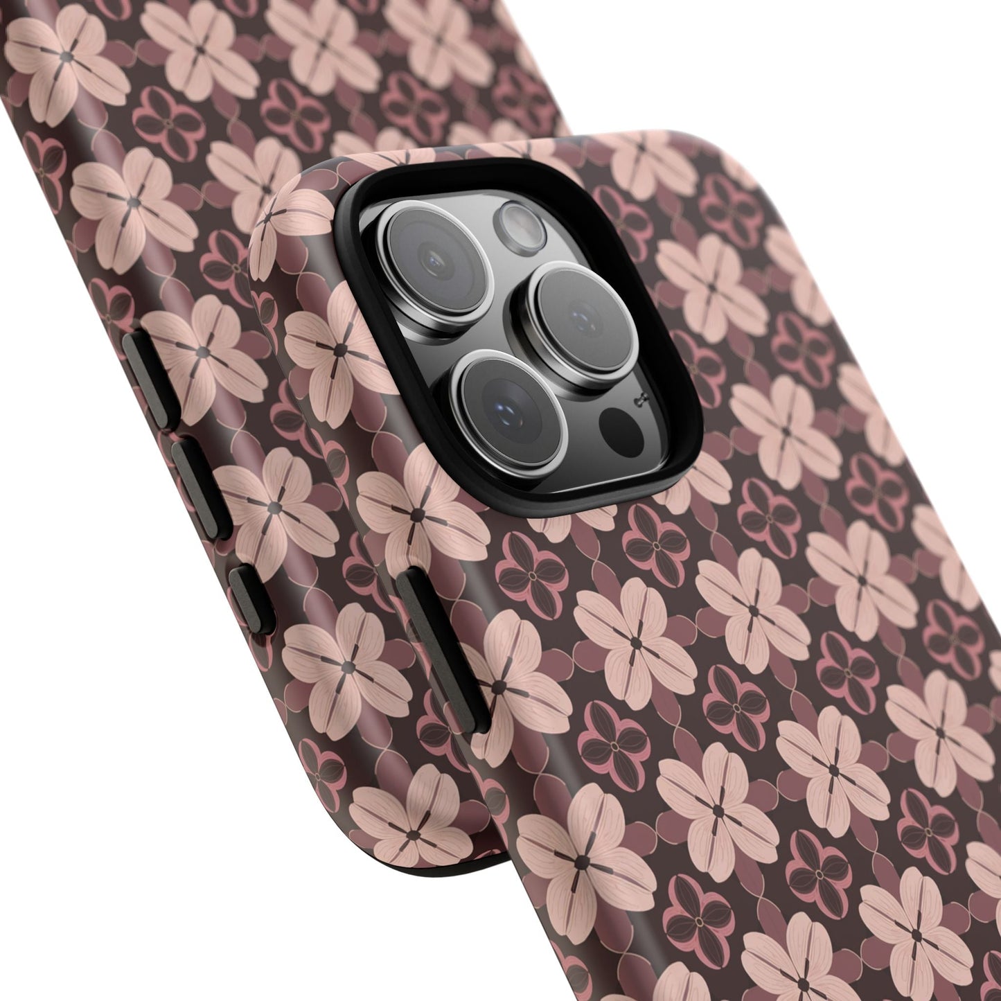iphone case Burgundy Clover Elegance