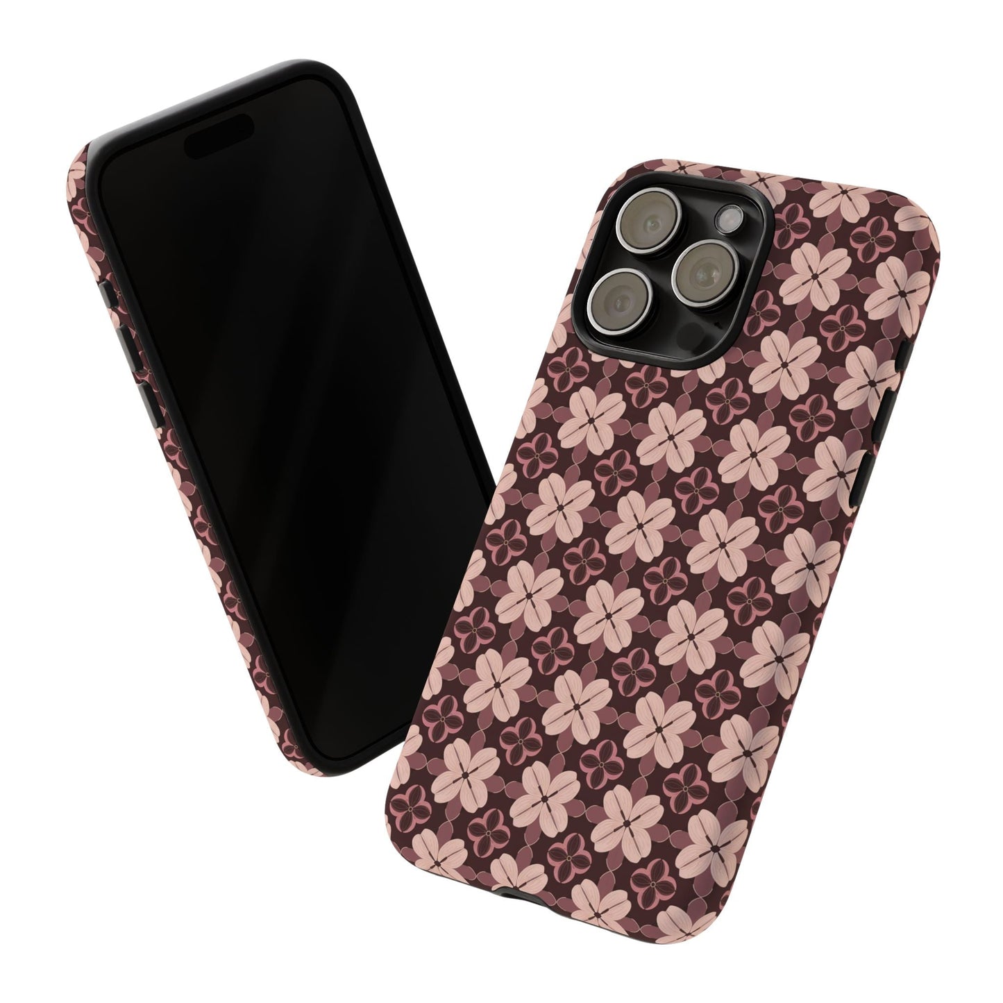 iphone case Burgundy Clover Elegance