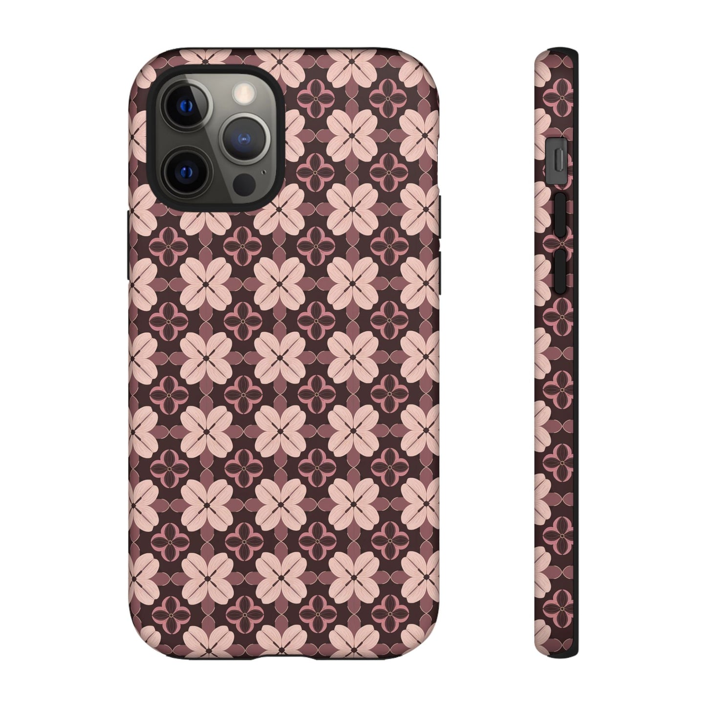 iphone case Burgundy Clover Elegance iPhone 12 Pro