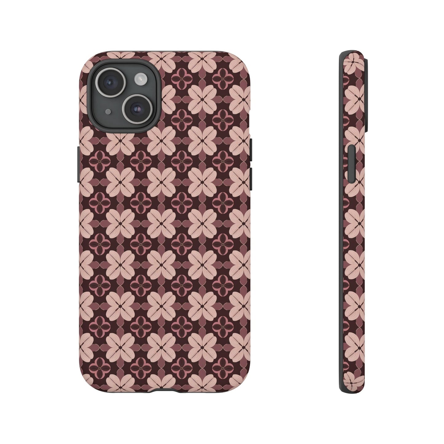 iphone case Burgundy Clover Elegance iPhone 15 Plus
