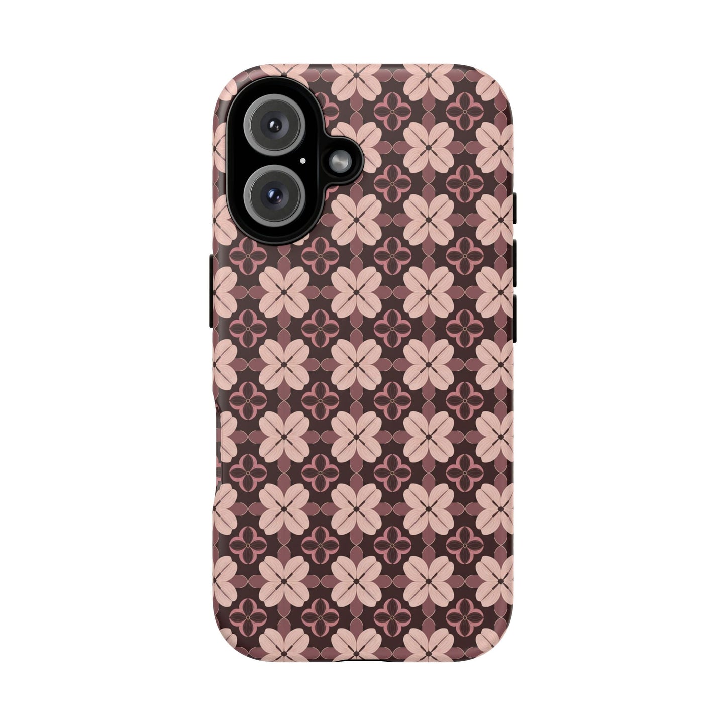 iphone case Burgundy Clover Elegance iPhone 16