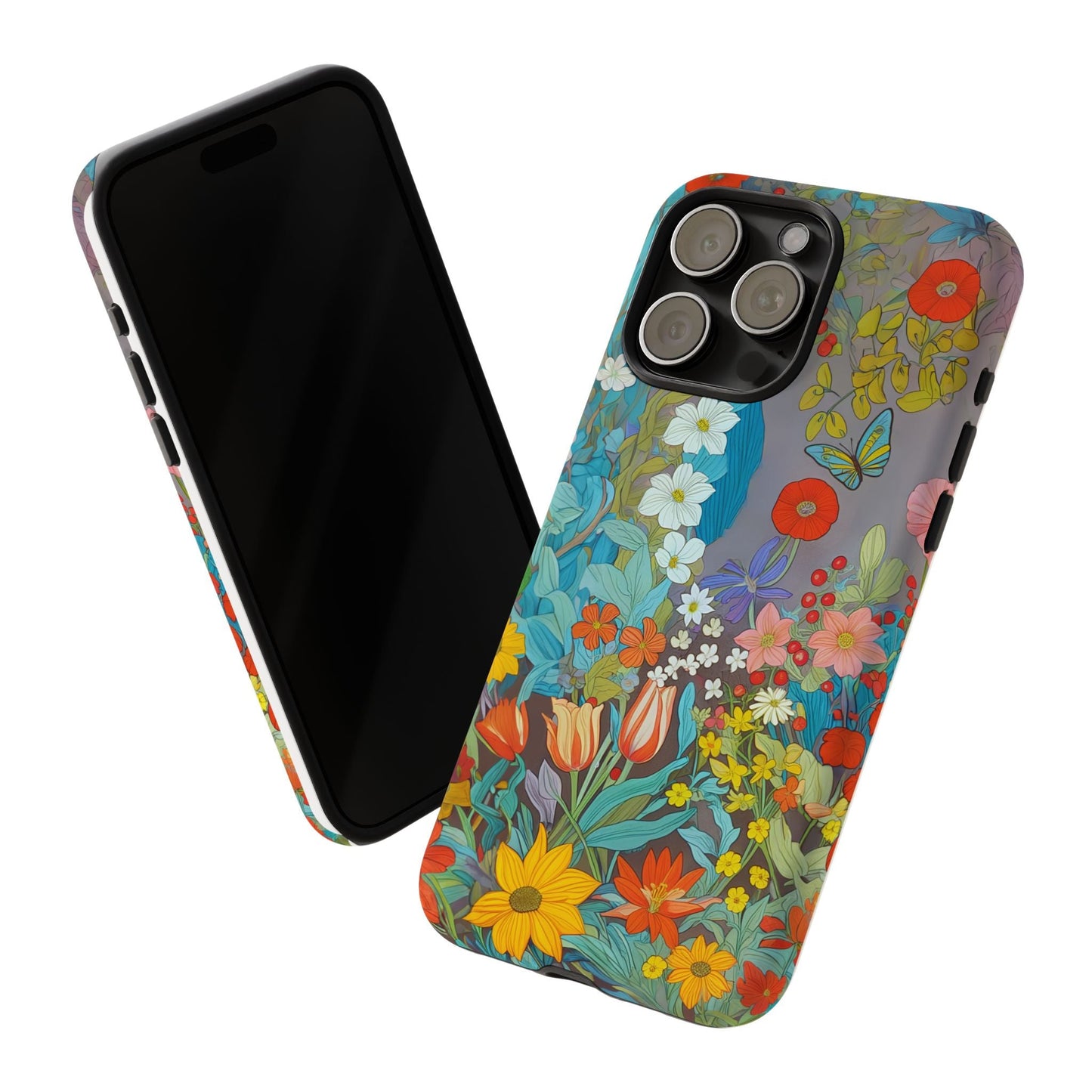 iphone case Butterfly Wildflower Garden