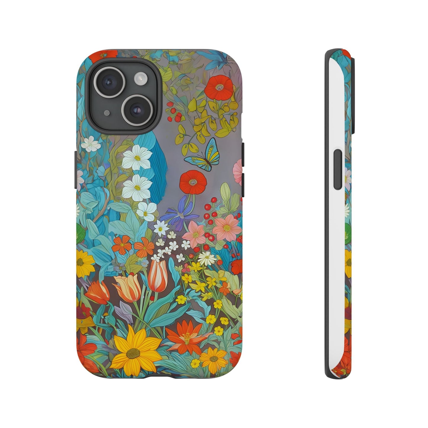 iphone case Butterfly Wildflower Garden iPhone 15