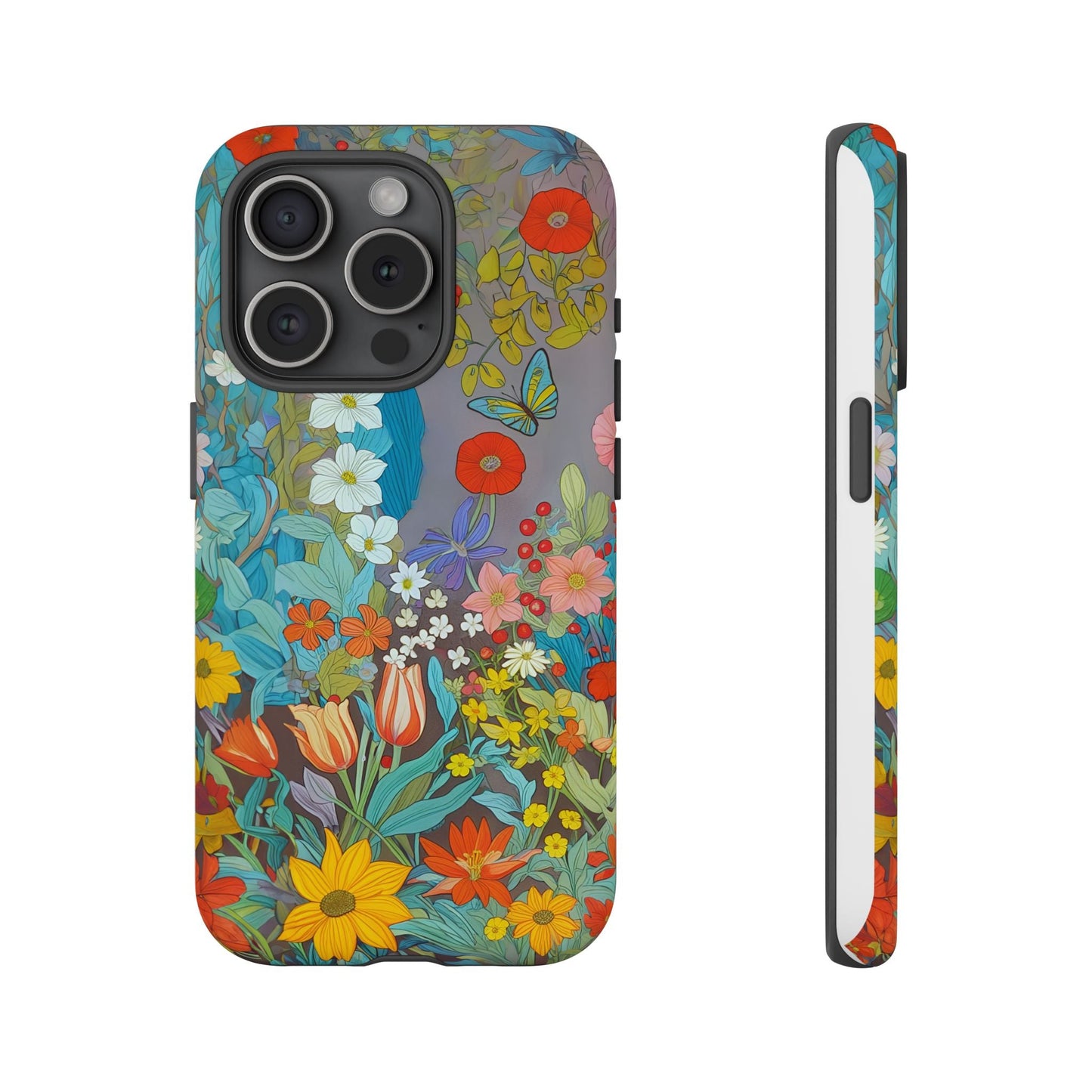 iphone case Butterfly Wildflower Garden iPhone 15 Pro
