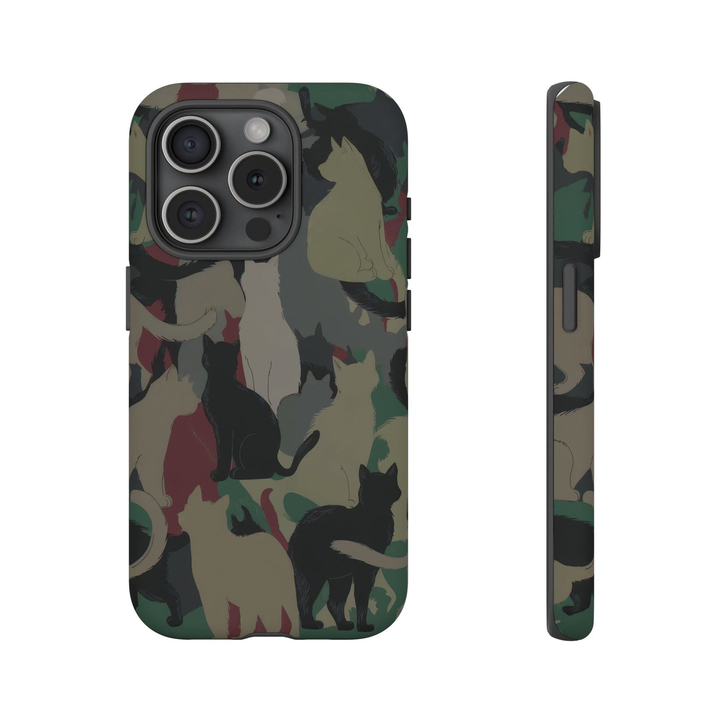 iphone case Camo Cats iPhone 15 Pro