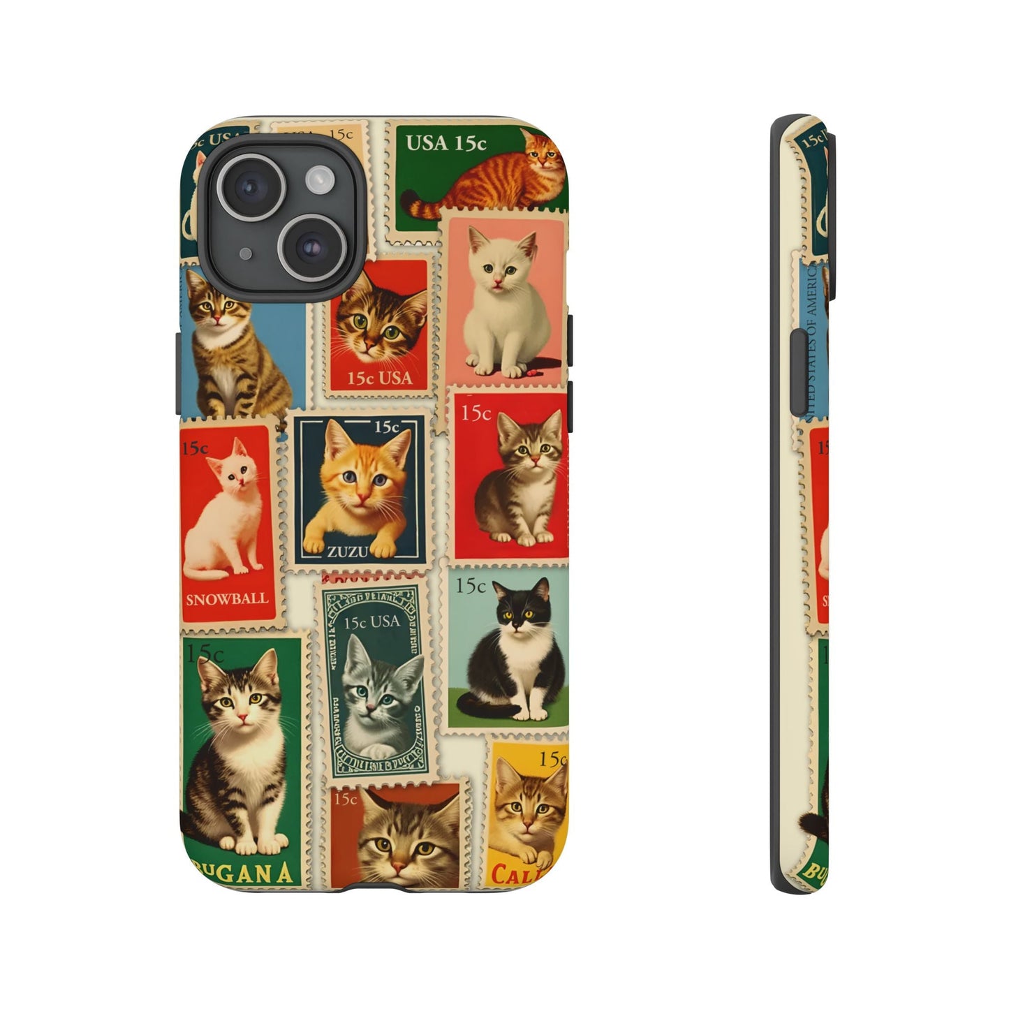 iphone case Cat Stamp Collection iPhone 15 Plus