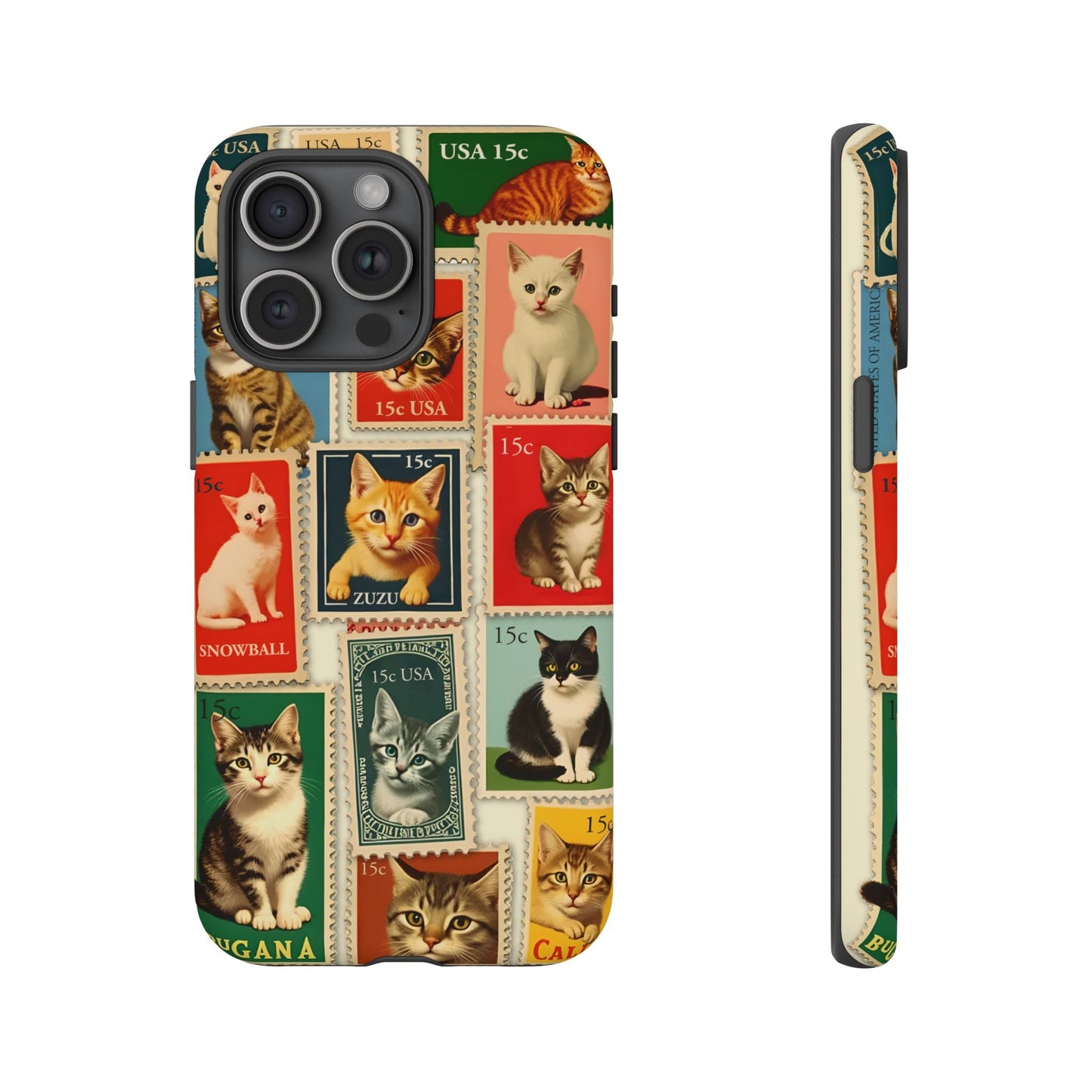 iphone case Cat Stamp Collection iPhone 15 Pro Max