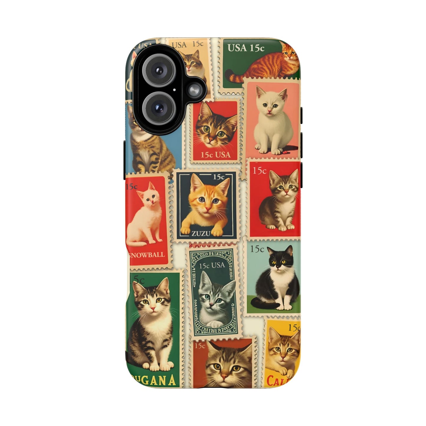iphone case Cat Stamp Collection iPhone 16 Plus