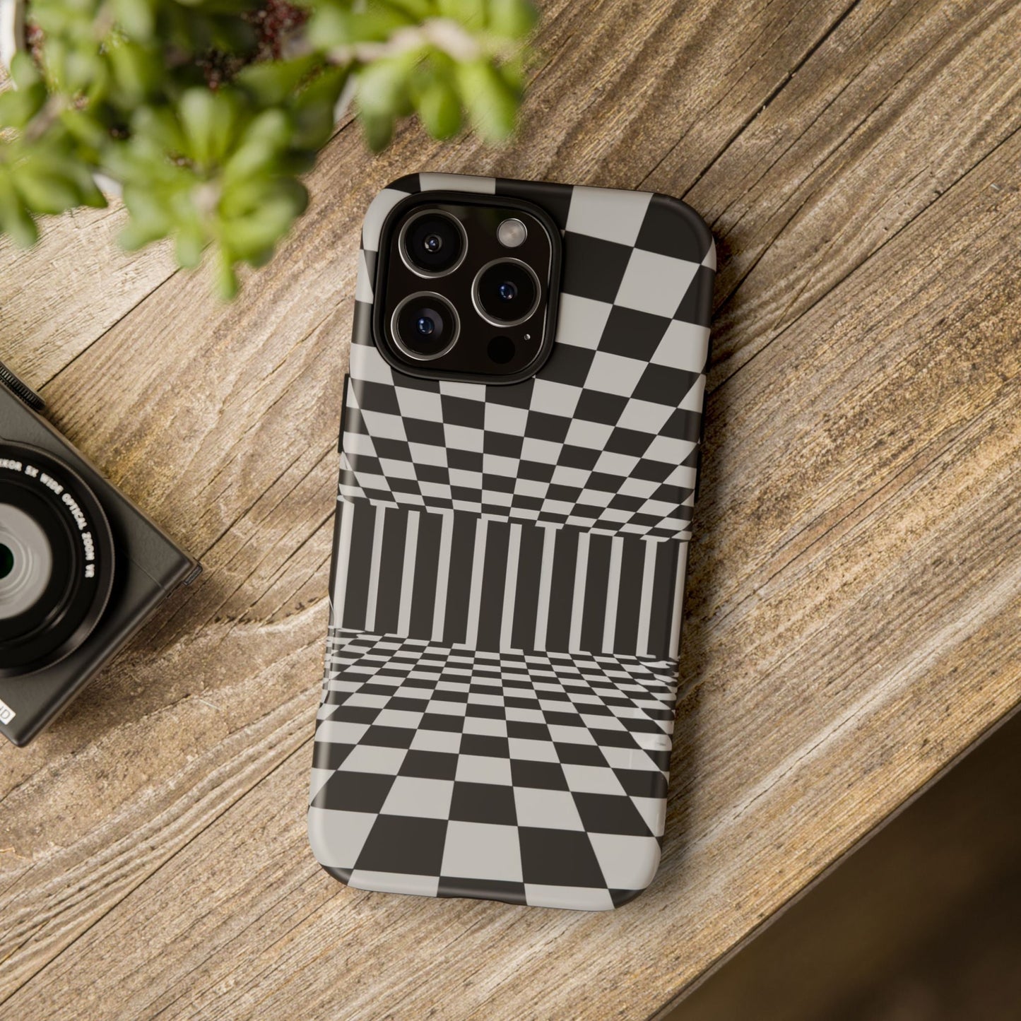 iphone case Checkered Infinity Room