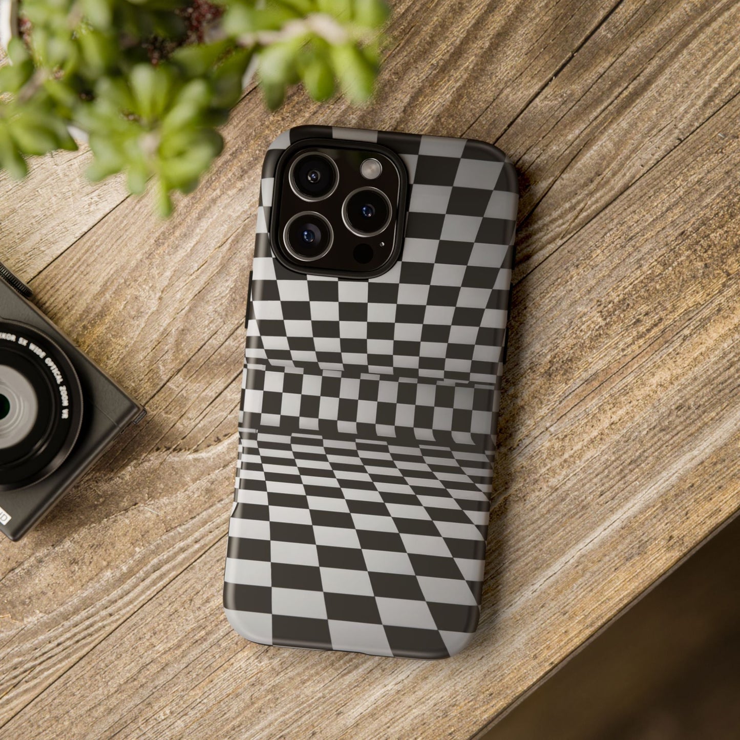 iphone case Checkered Optical Illusion
