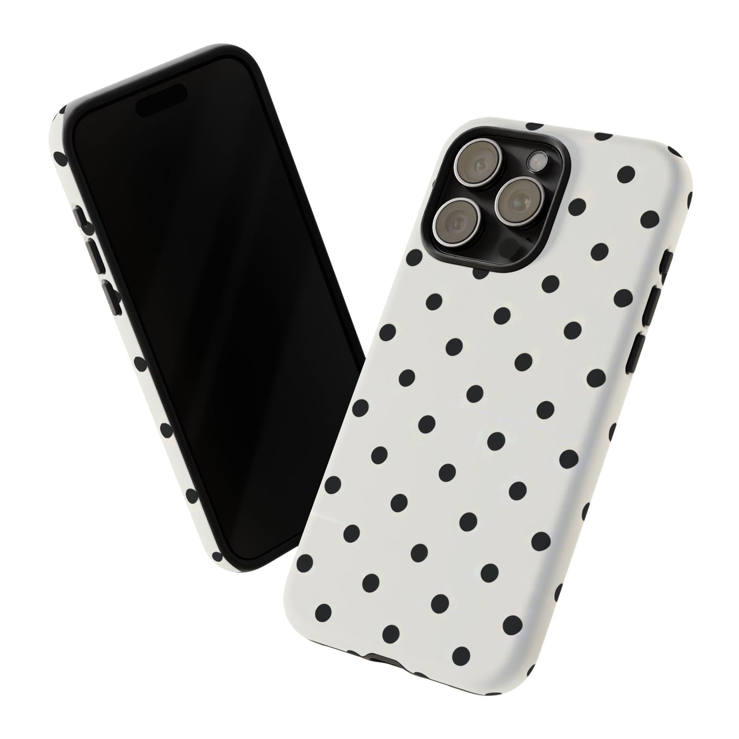 iphone case Classic Black Polka