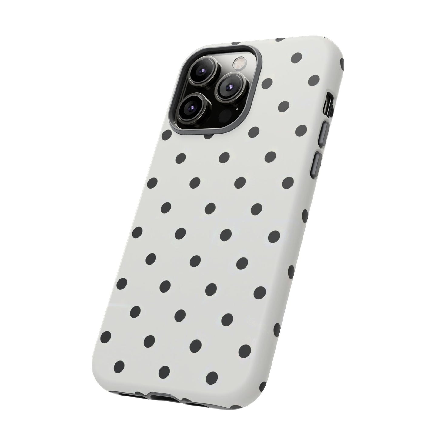 iphone case Classic Black Polka