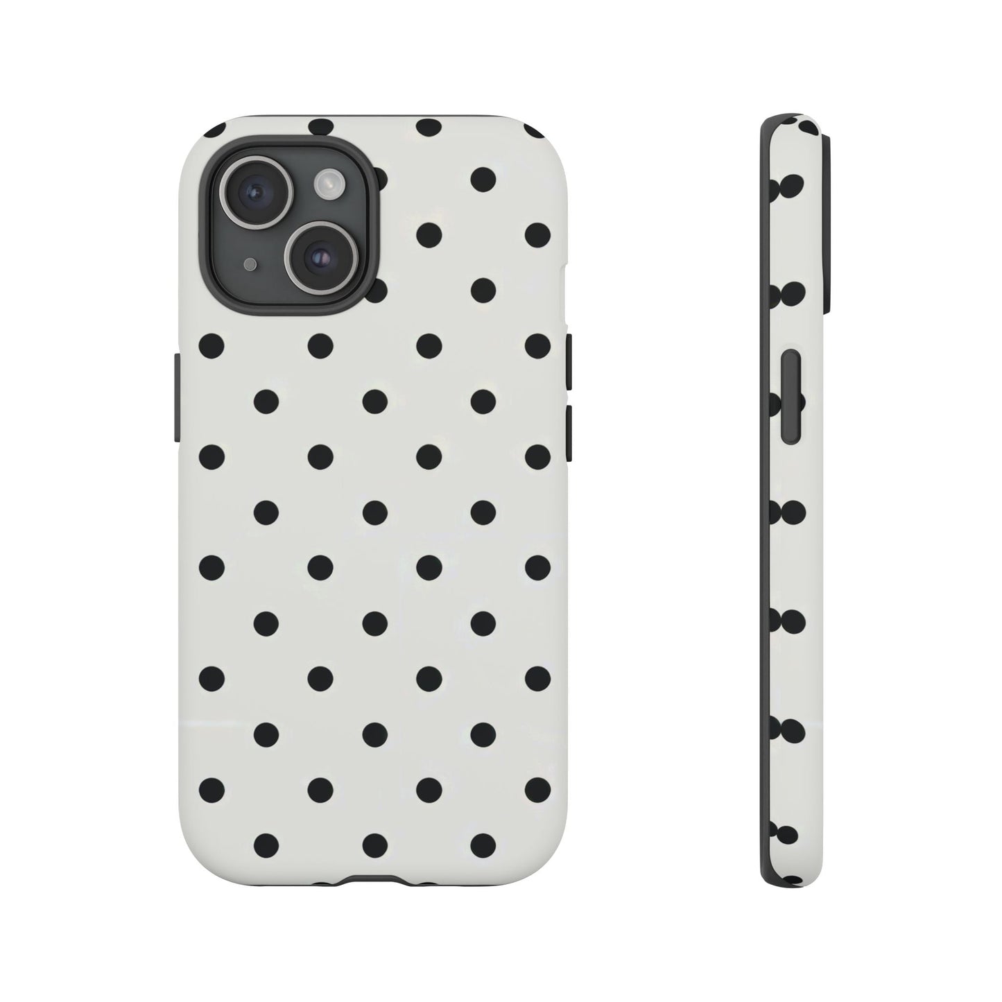 iphone case Classic Black Polka iPhone 15