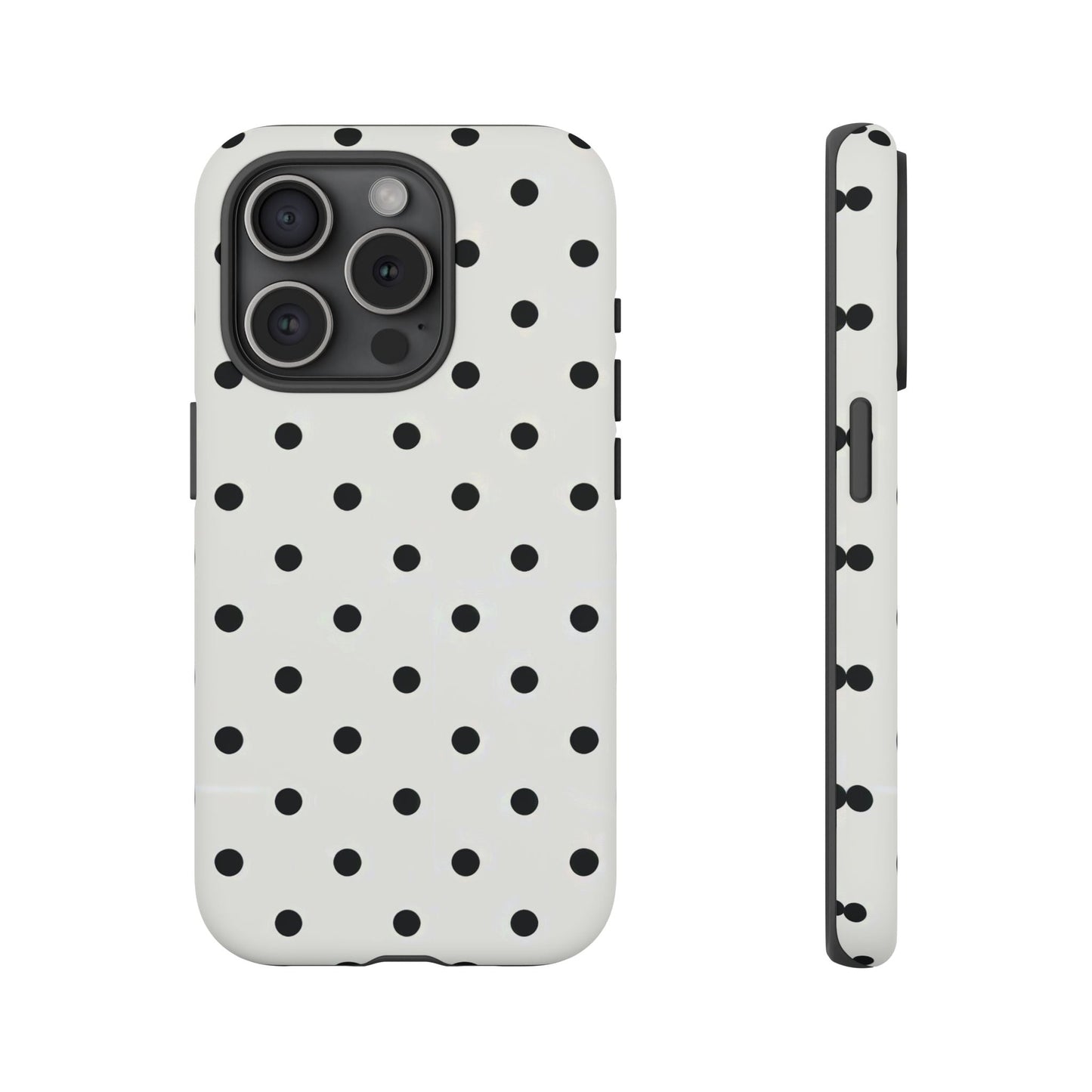 iphone case Classic Black Polka iPhone 15 Pro