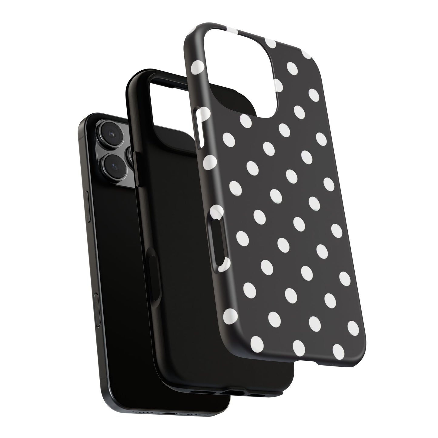 iphone case Classic Black & White Dots