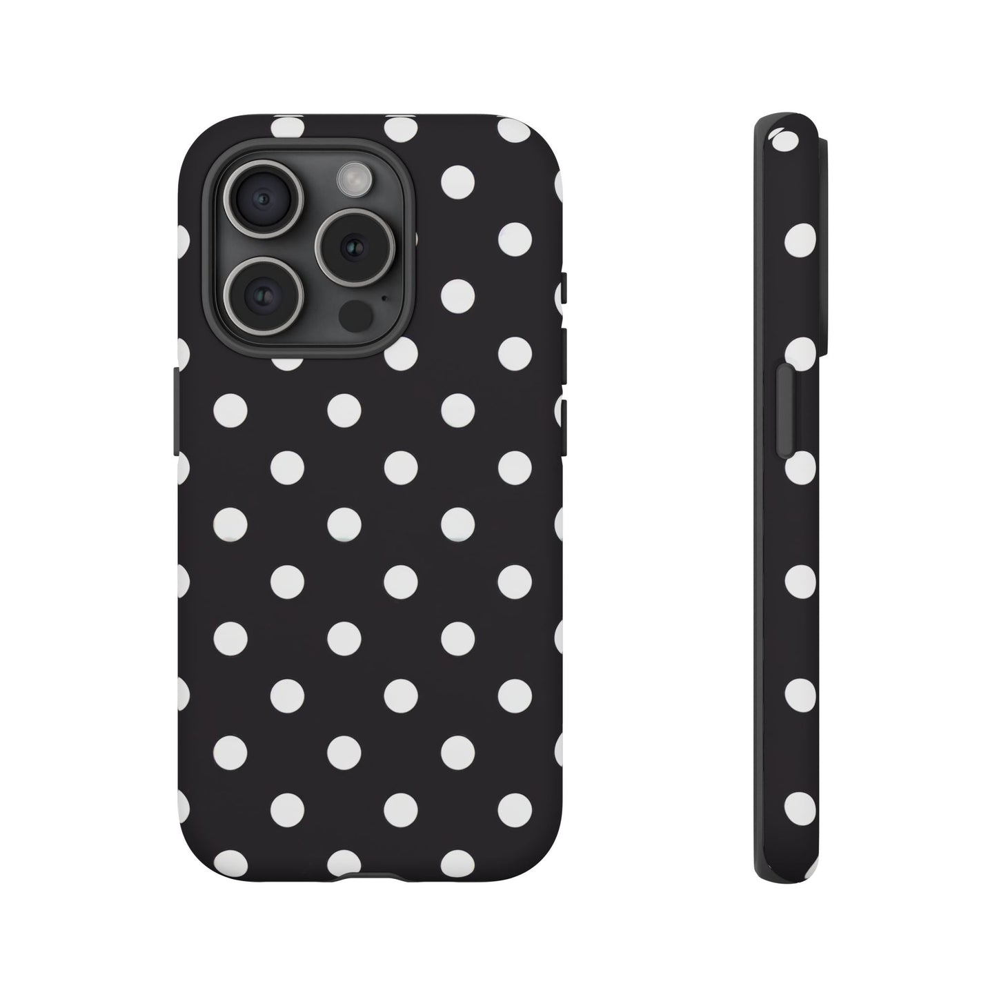 iphone case Classic Black & White Dots iPhone 15 Pro