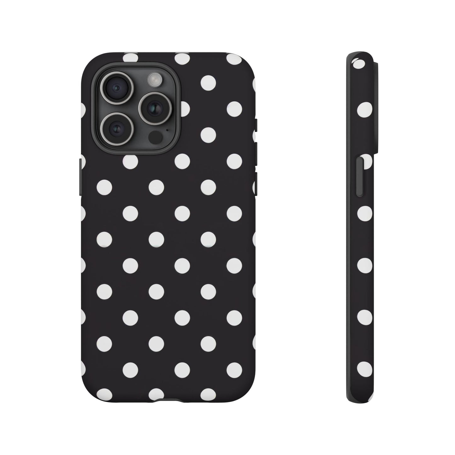 iphone case Classic Black & White Dots iPhone 15 Pro Max