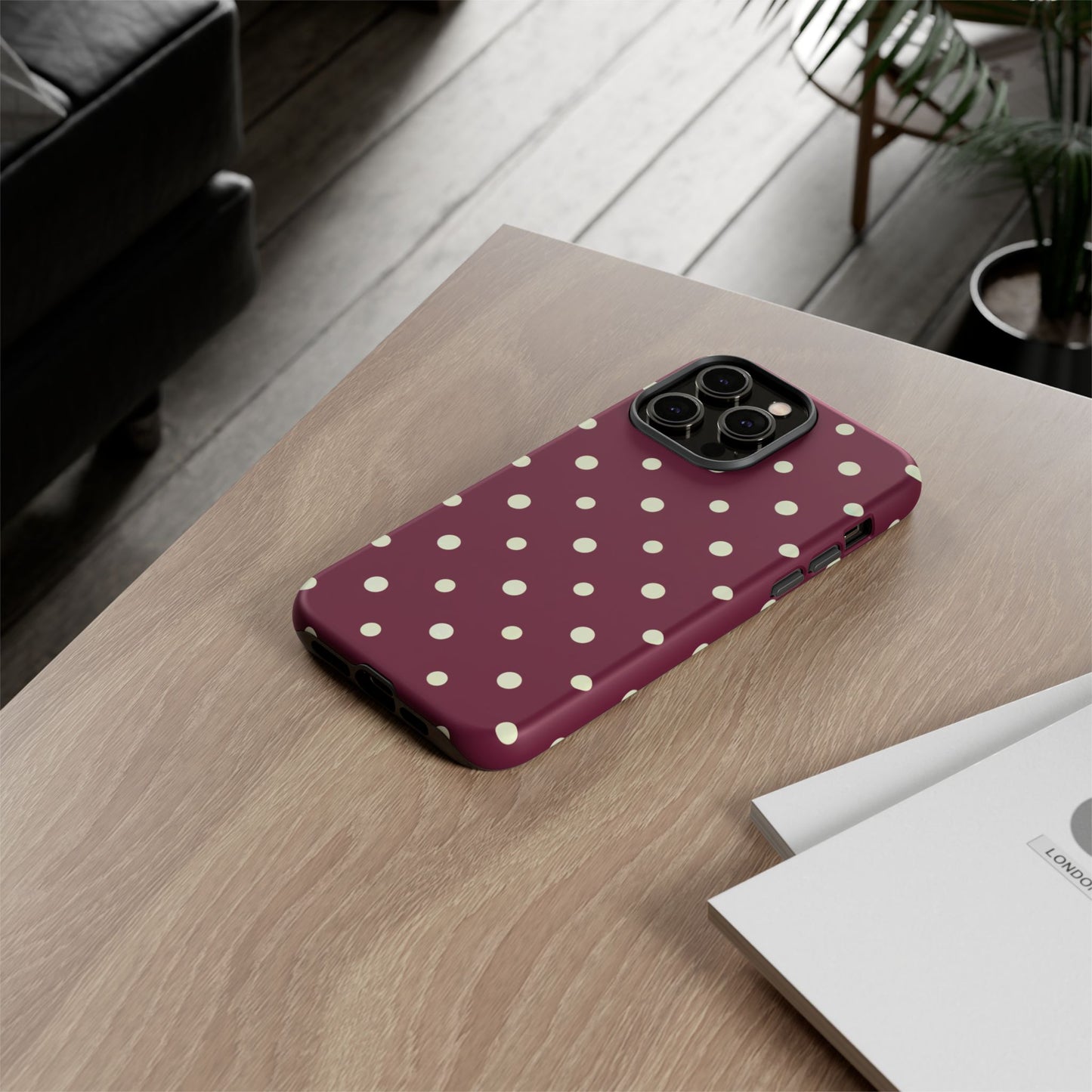 iphone case Classic Wine Dots