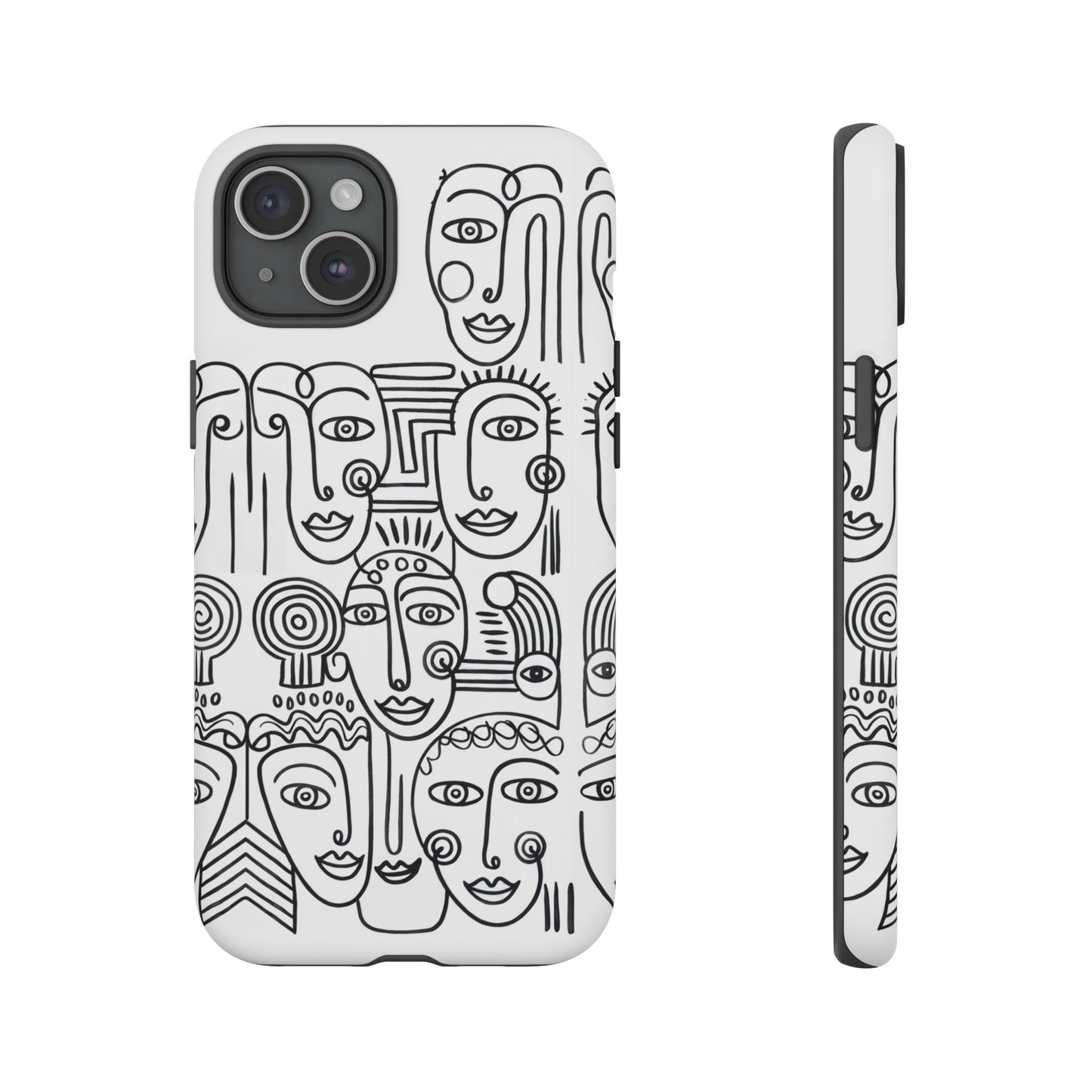iphone case Collected Faces iPhone 15 Plus