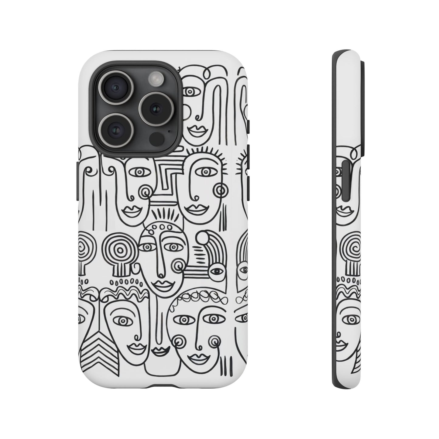iphone case Collected Faces iPhone 15 Pro