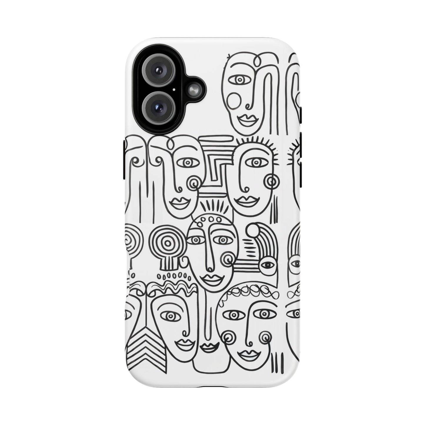 iphone case Collected Faces iPhone 16 Plus