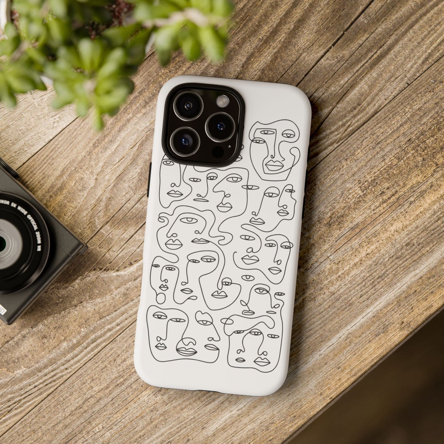 iphone case Continuous Line Faces