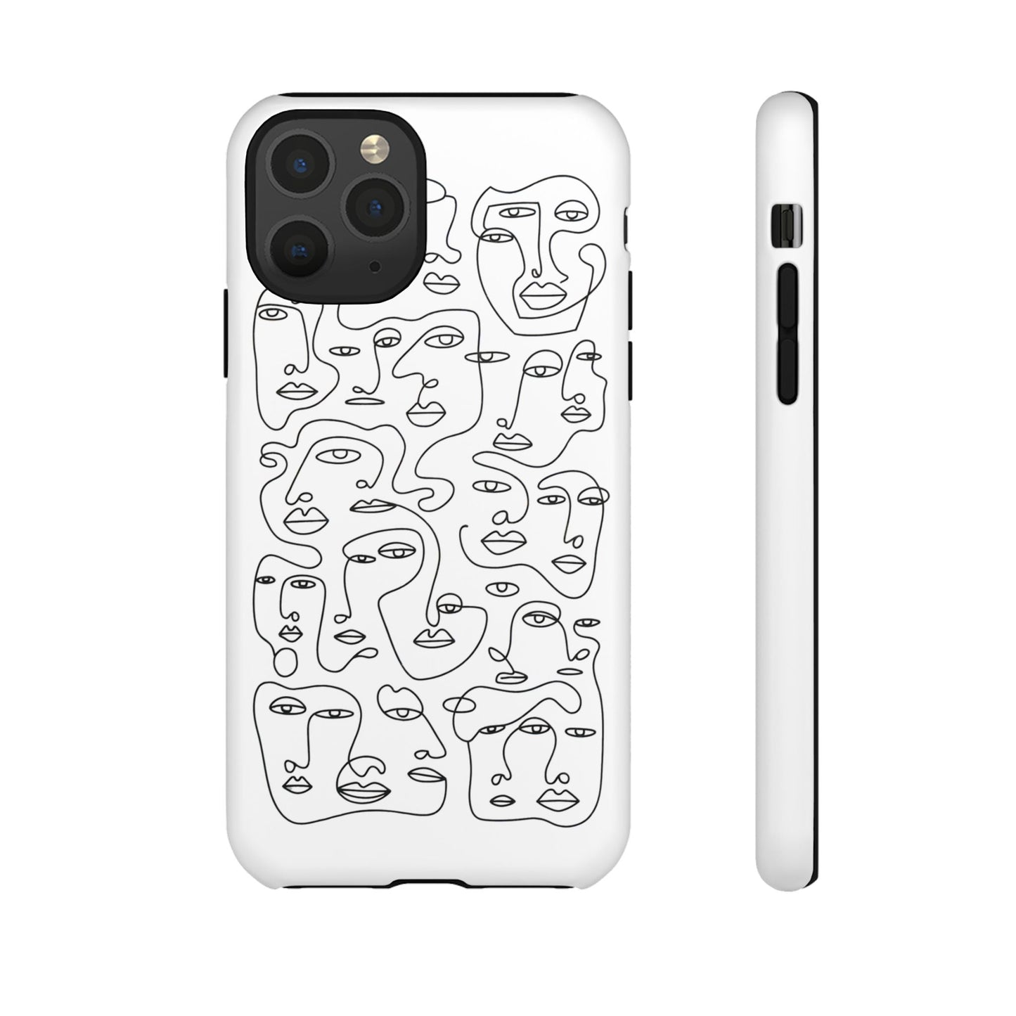 iphone case Continuous Line Faces iPhone 11 Pro