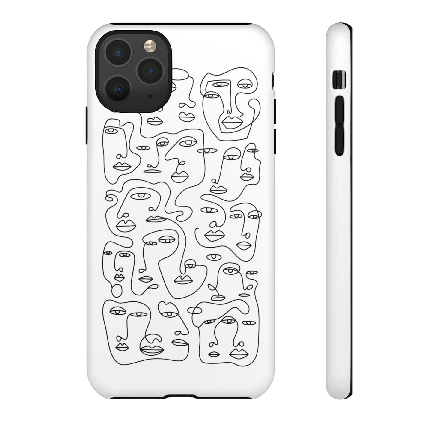 iphone case Continuous Line Faces iPhone 11 Pro Max