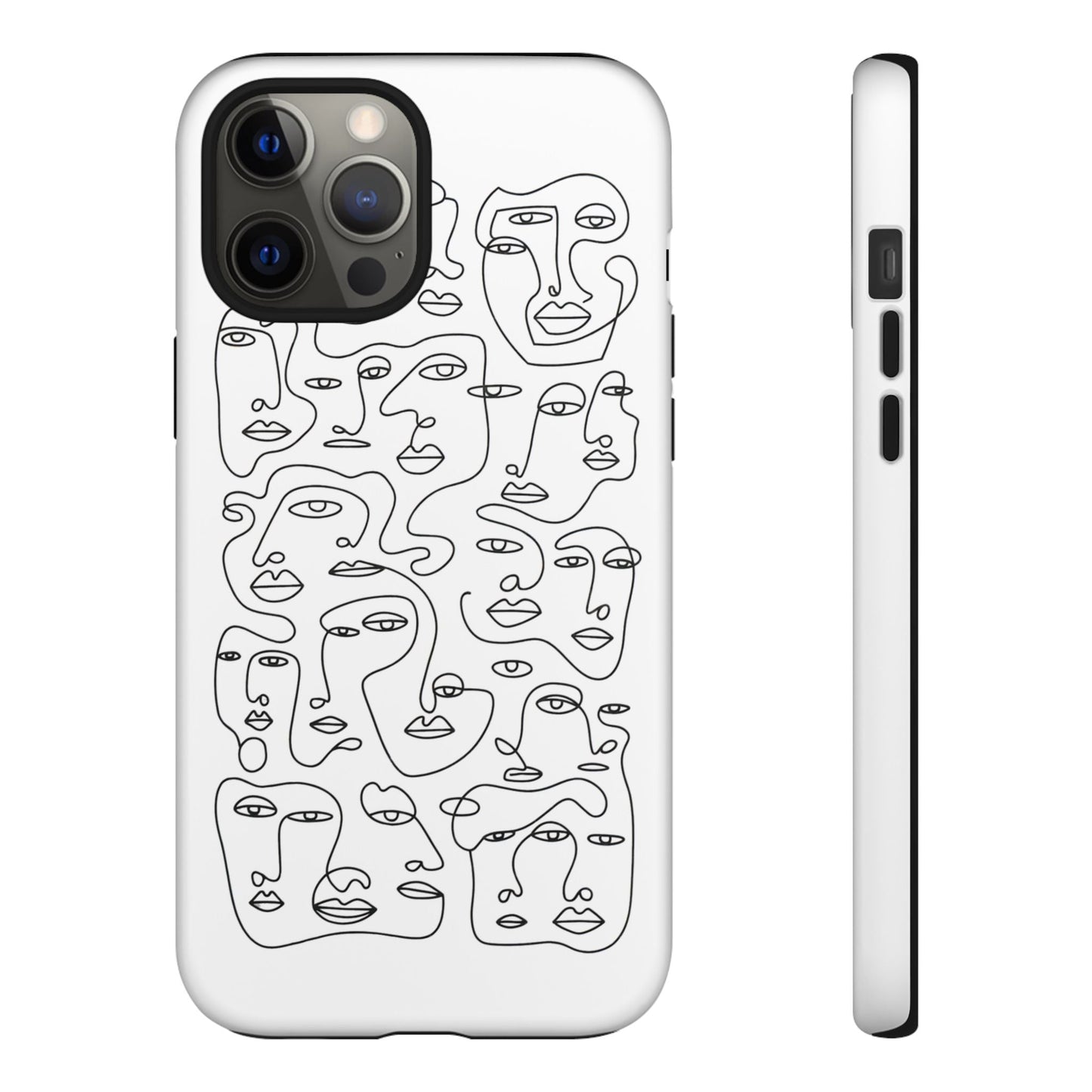 iphone case Continuous Line Faces iPhone 12 Pro Max