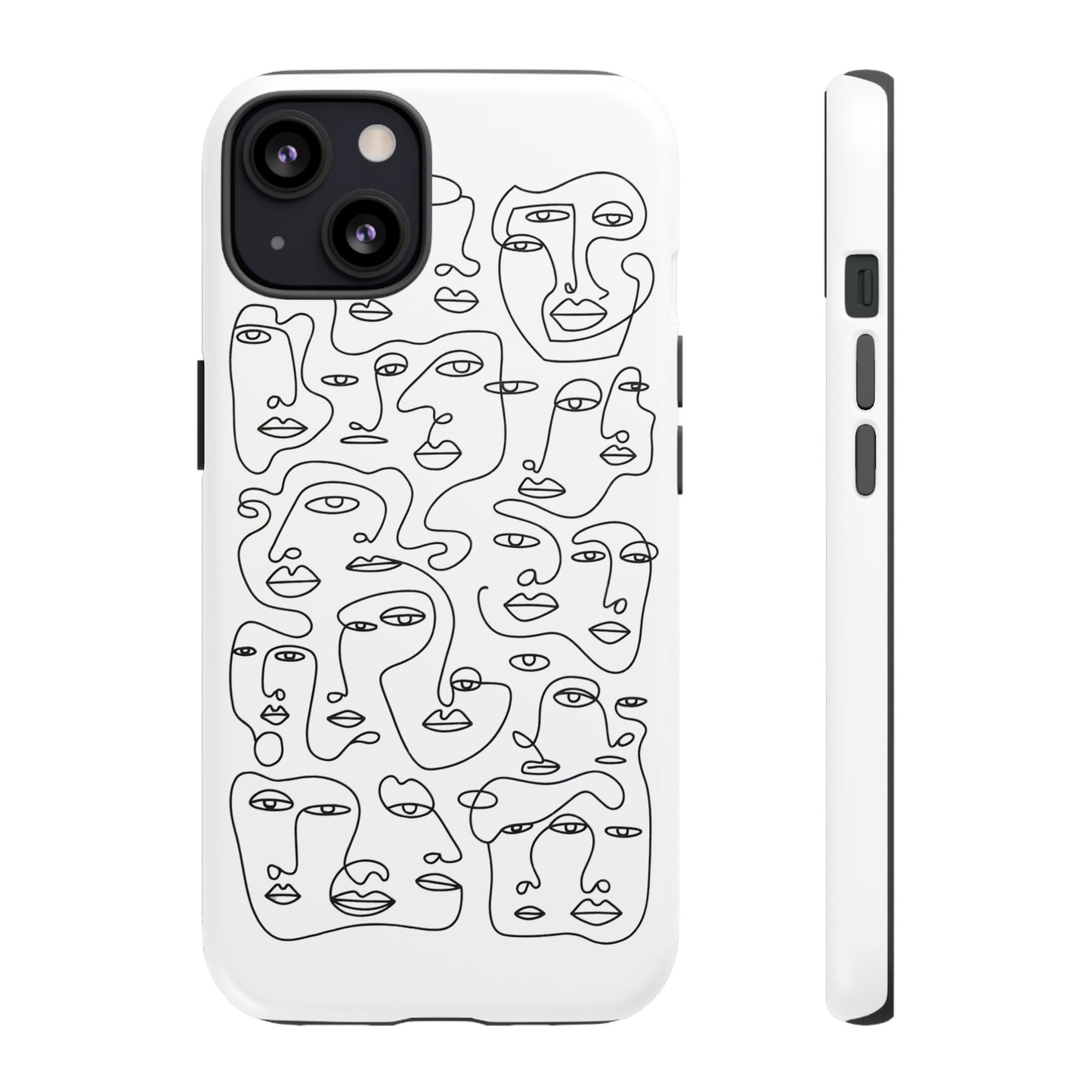 iphone case Continuous Line Faces iPhone 13