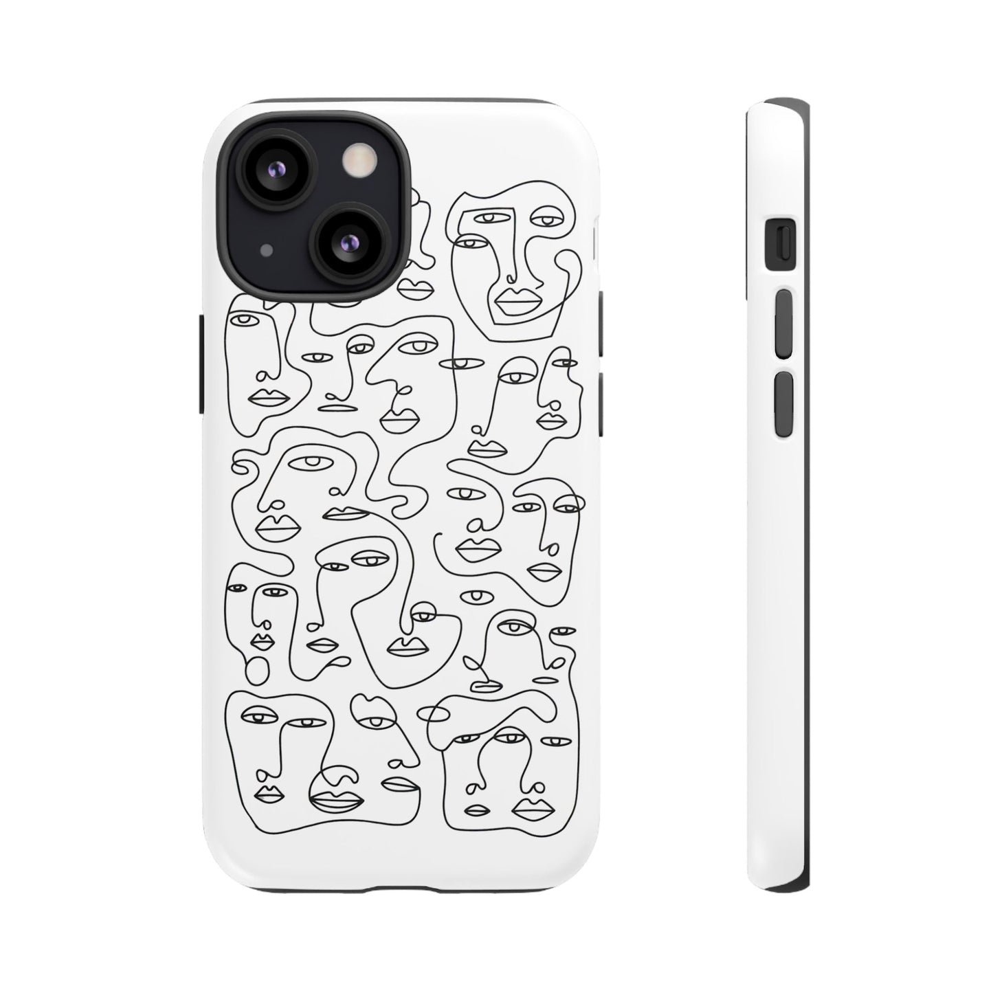 iphone case Continuous Line Faces iPhone 13 Mini