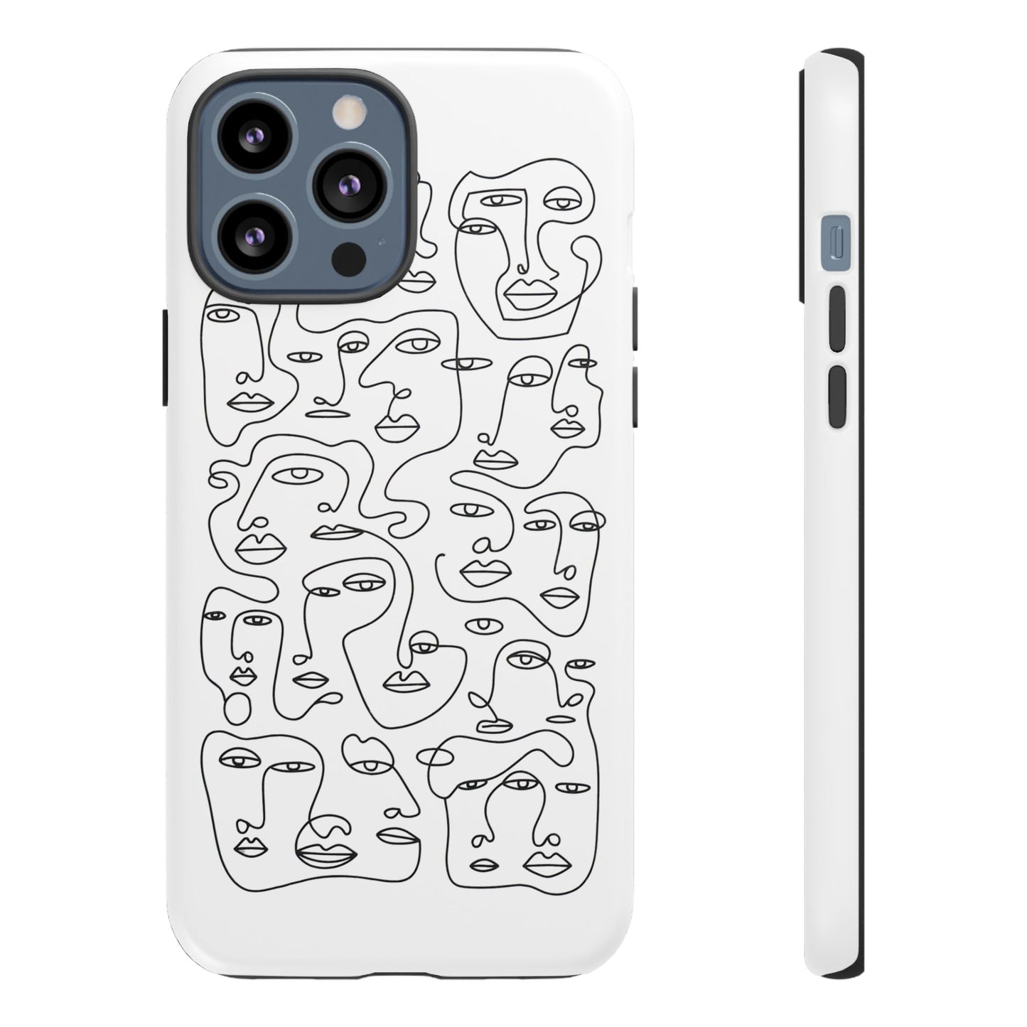 iphone case Continuous Line Faces iPhone 13 Pro Max