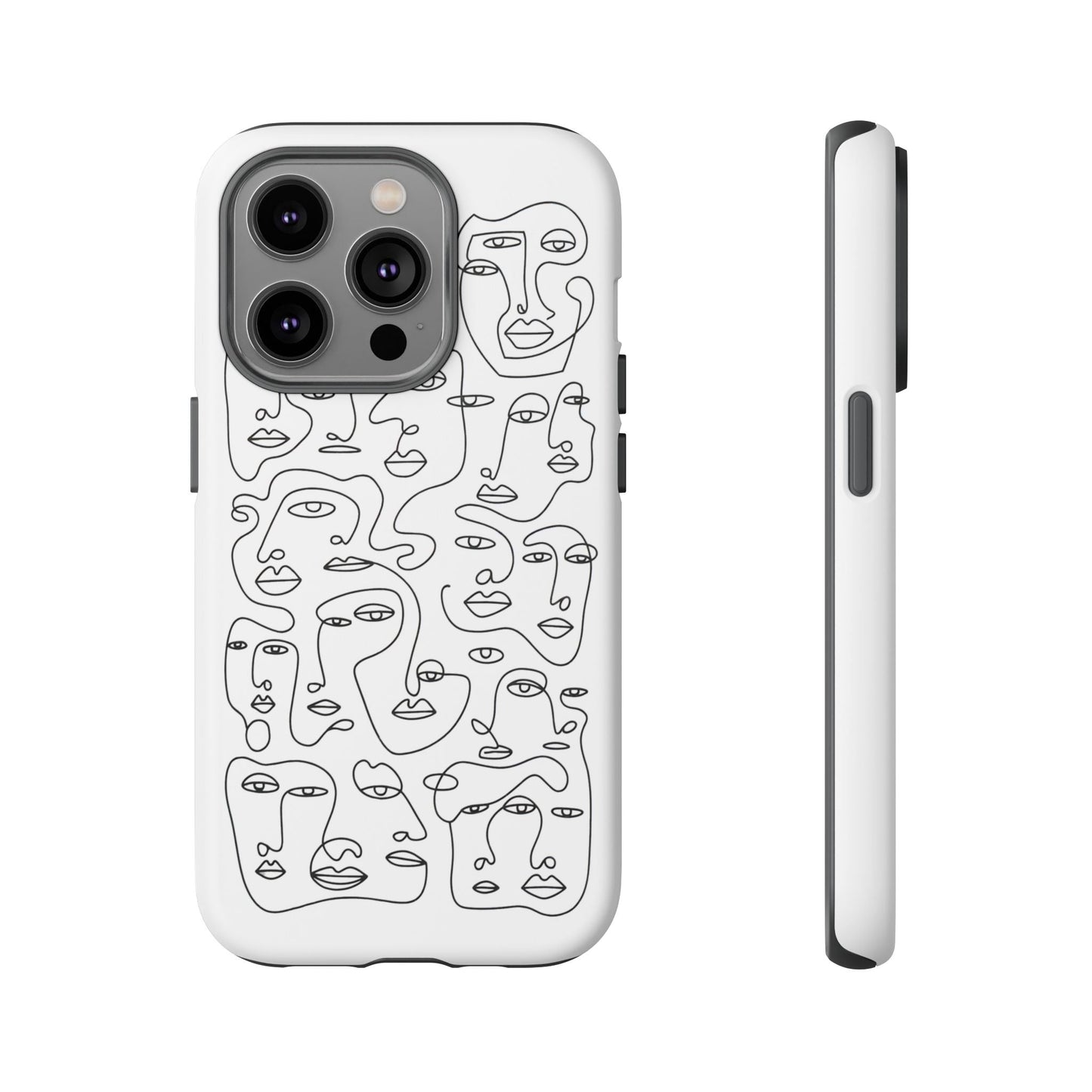 iphone case Continuous Line Faces iPhone 14 Pro
