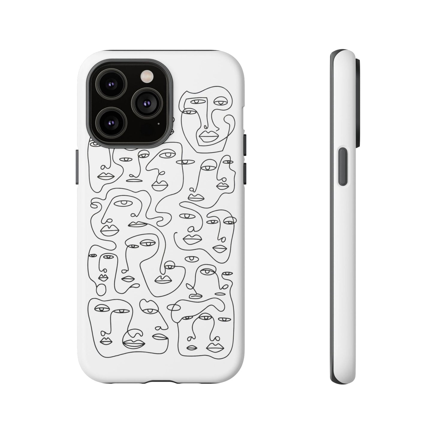 iphone case Continuous Line Faces iPhone 14 Pro Max