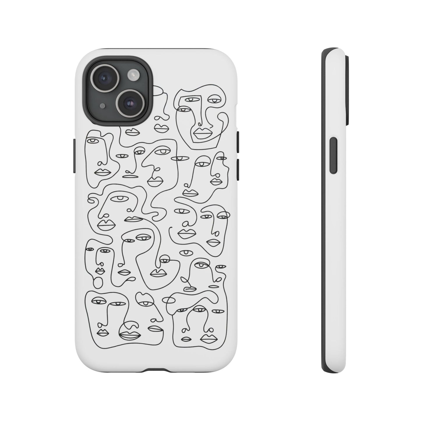 iphone case Continuous Line Faces iPhone 15 Plus