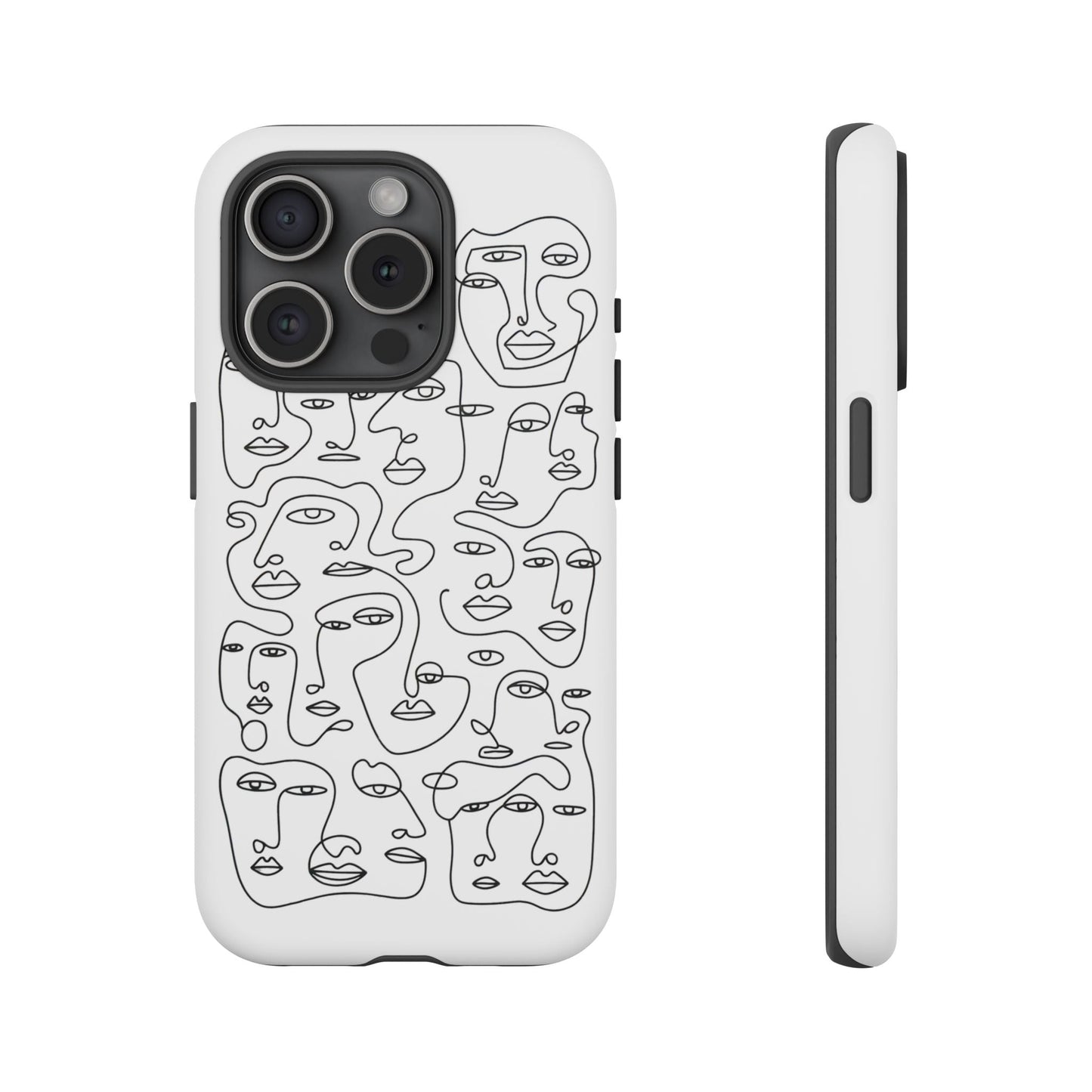 iphone case Continuous Line Faces iPhone 15 Pro