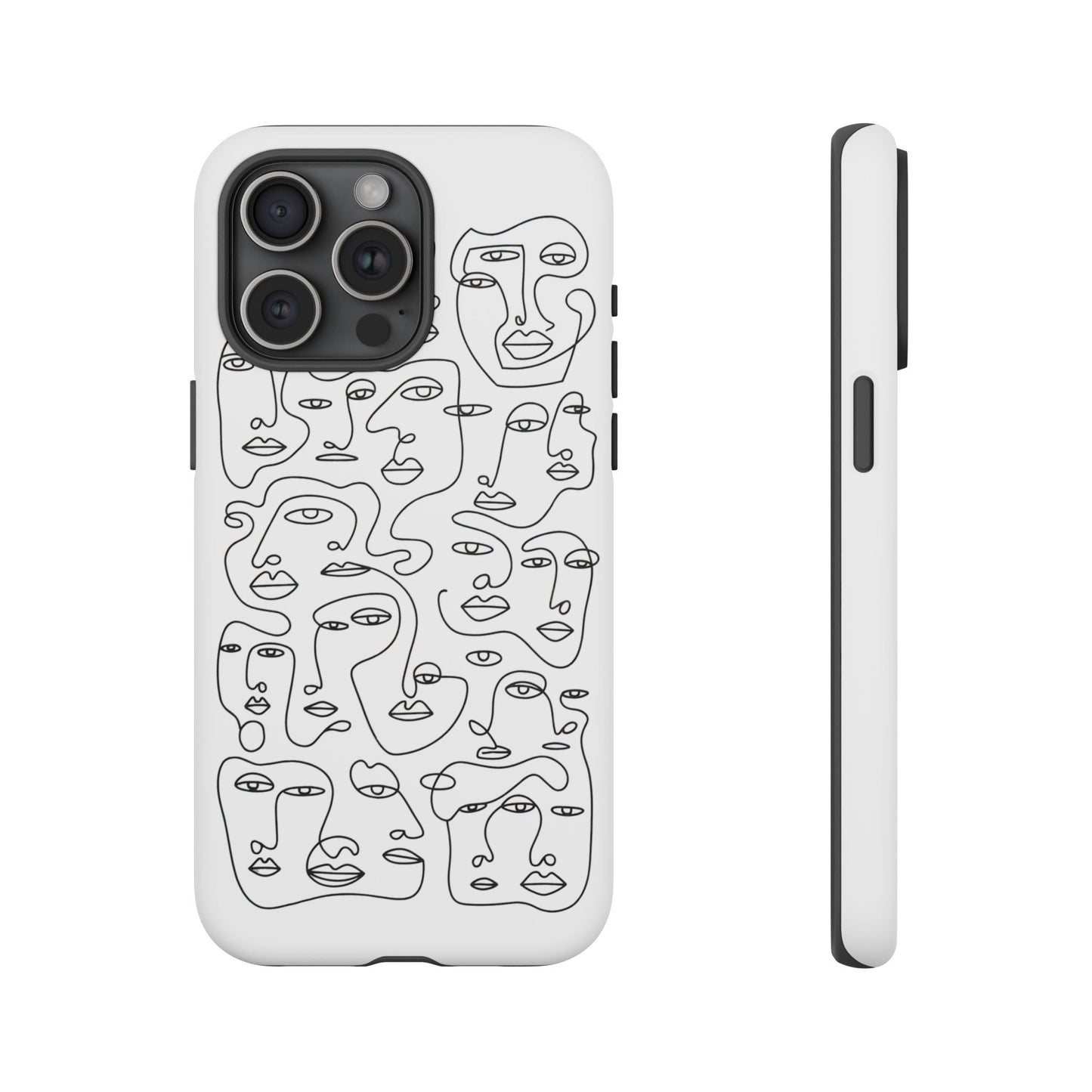iphone case Continuous Line Faces iPhone 15 Pro Max