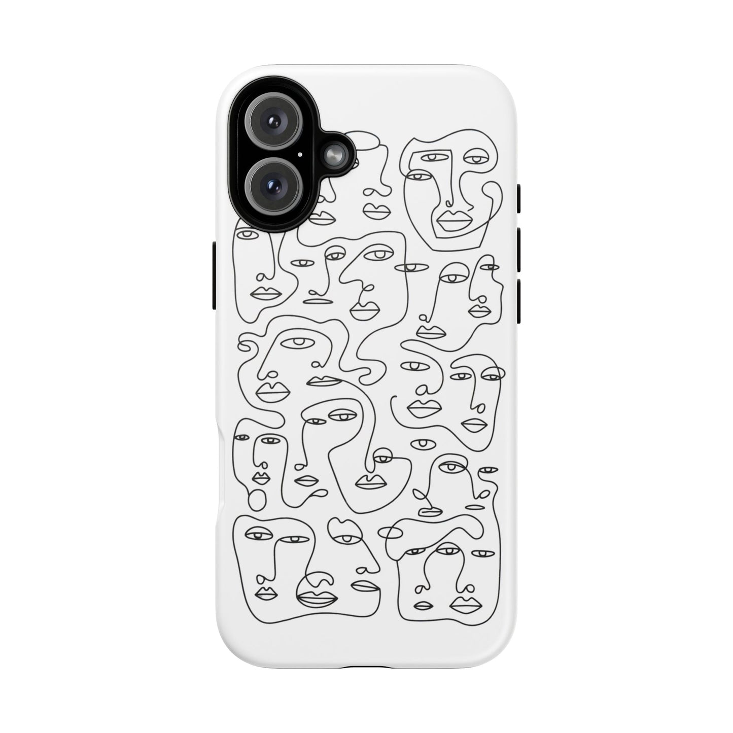 iphone case Continuous Line Faces iPhone 16 Plus