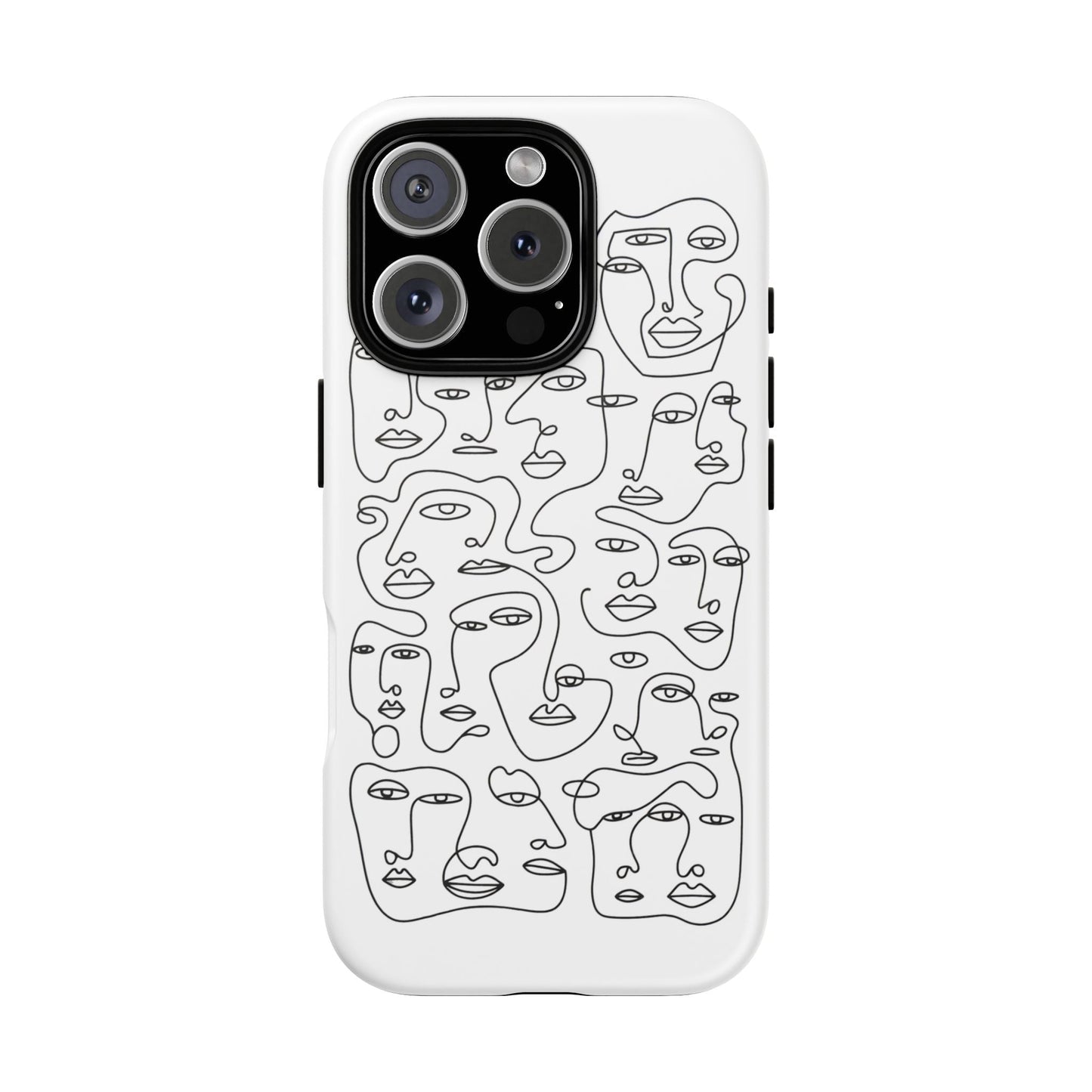 iphone case Continuous Line Faces iPhone 16 Pro