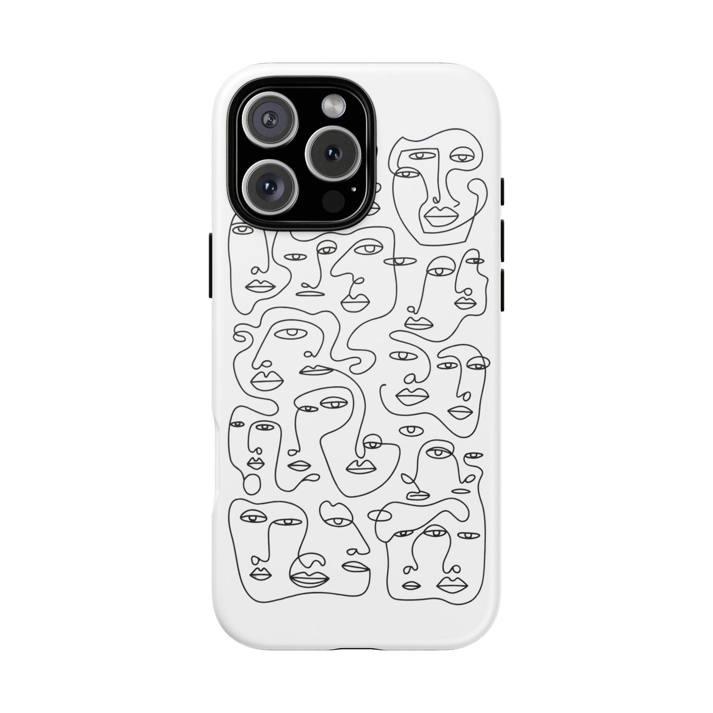 iphone case Continuous Line Faces iPhone 16 Pro Max
