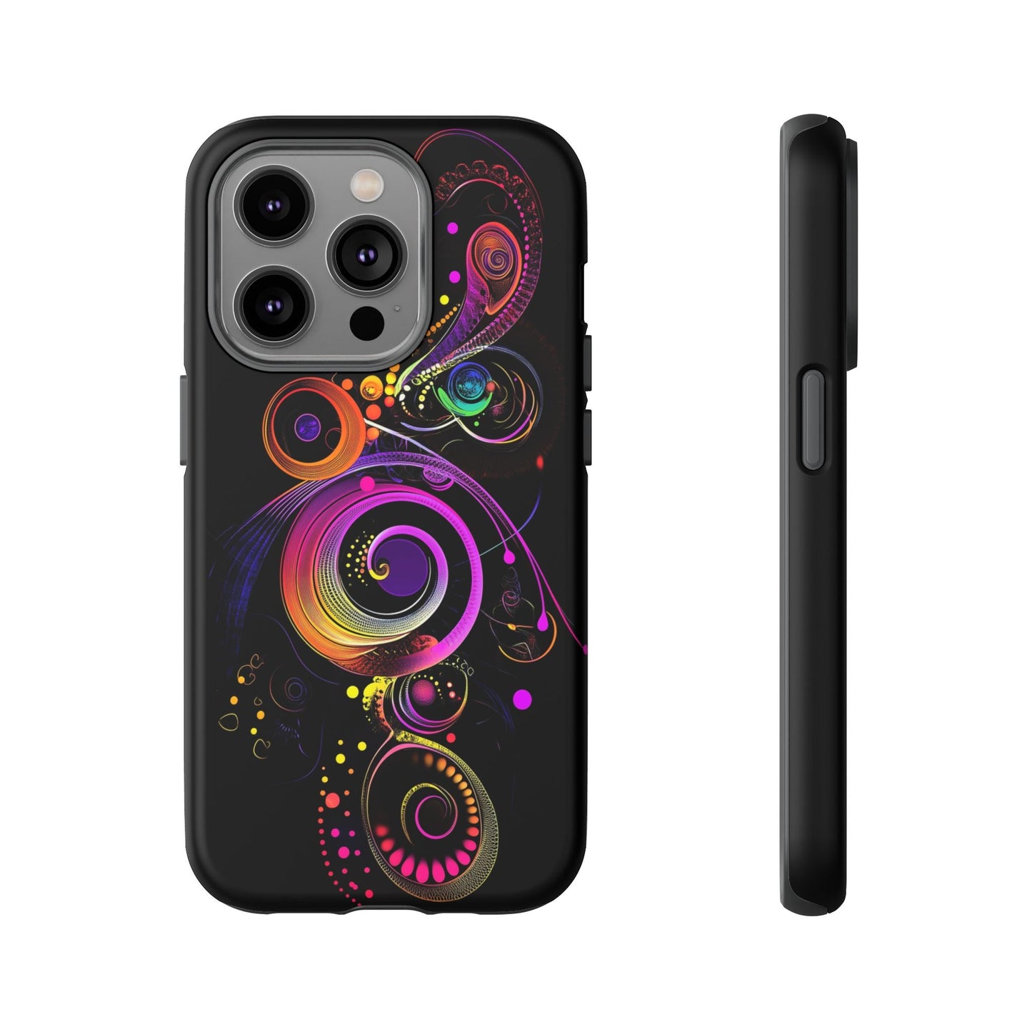 iphone case Cosmic Neon Spiral iPhone 14 Pro
