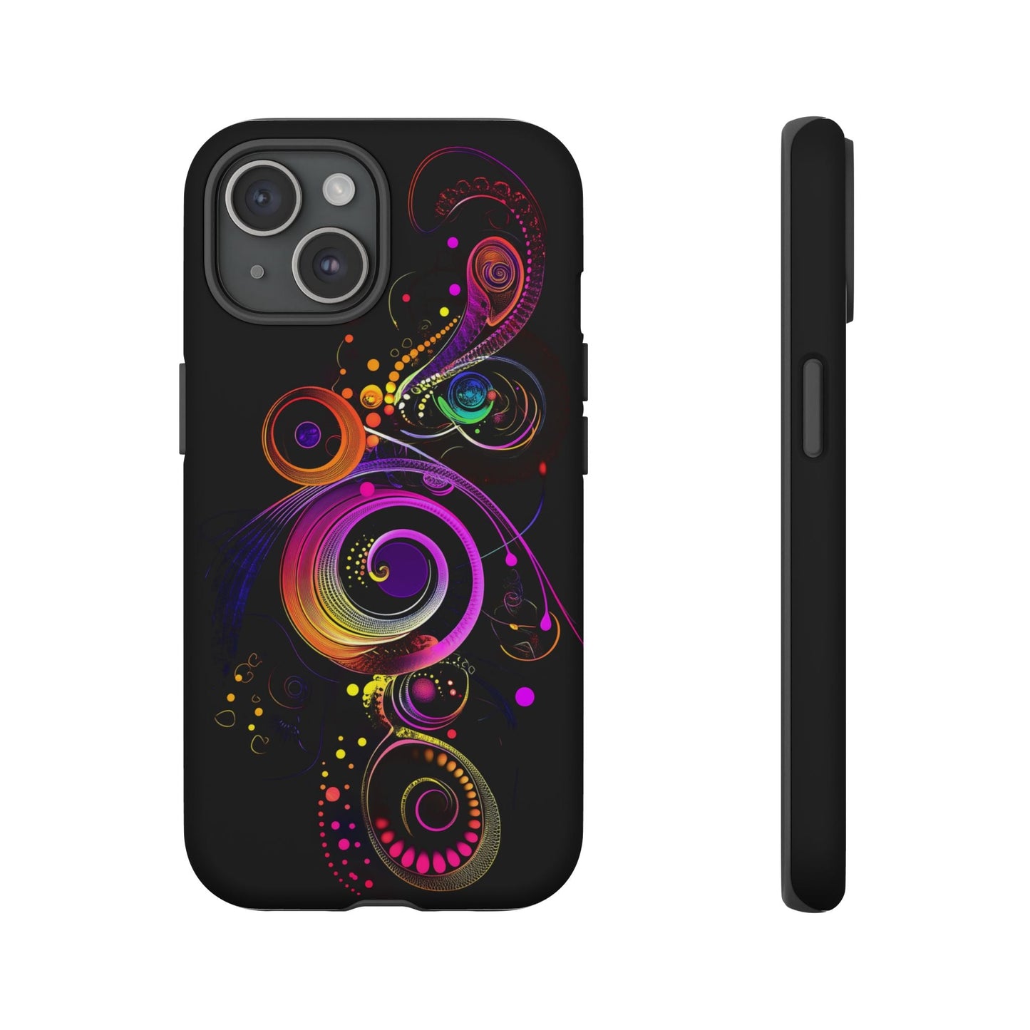 iphone case Cosmic Neon Spiral iPhone 15