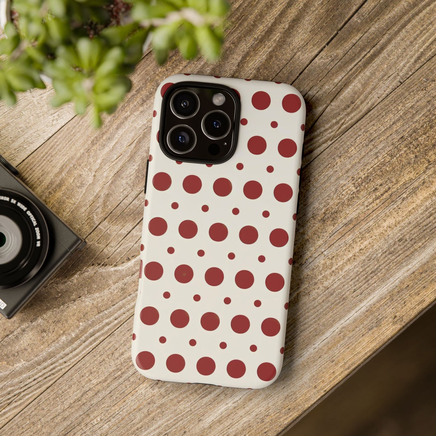 iphone case Crimson Polka Classic
