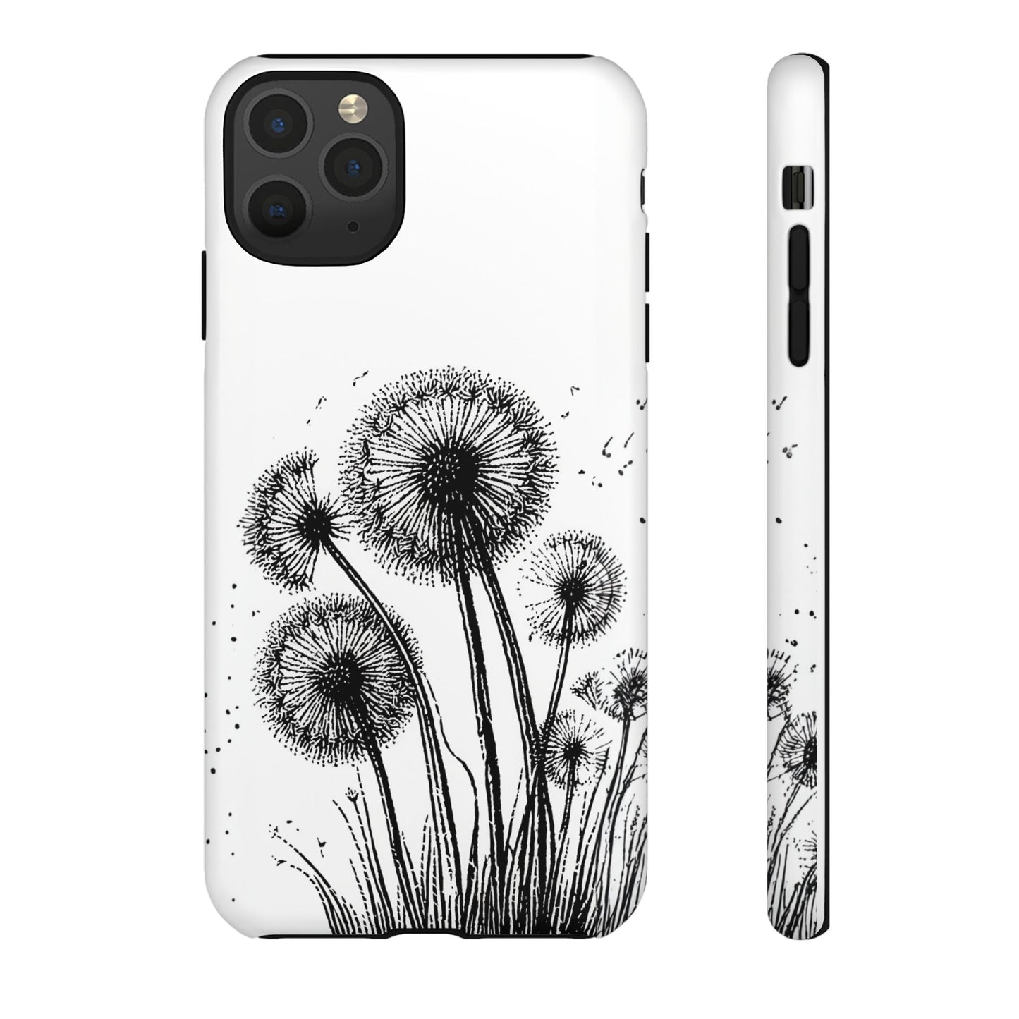 iphone case Dandelion Ink Drawing iPhone 11 Pro Max