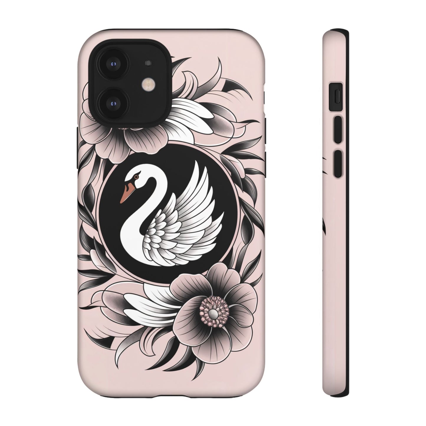 iphone case Elegant Midnight Swan iPhone 12