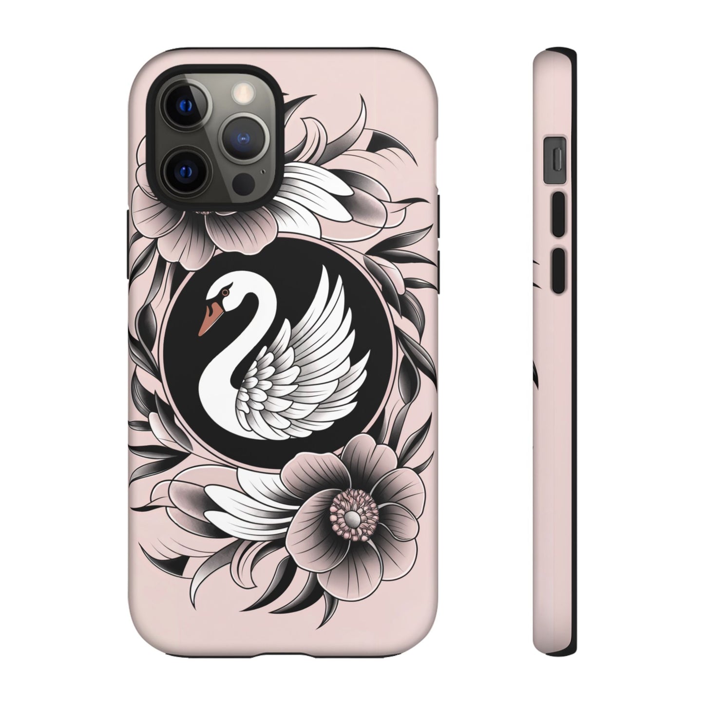 iphone case Elegant Midnight Swan iPhone 12 Pro