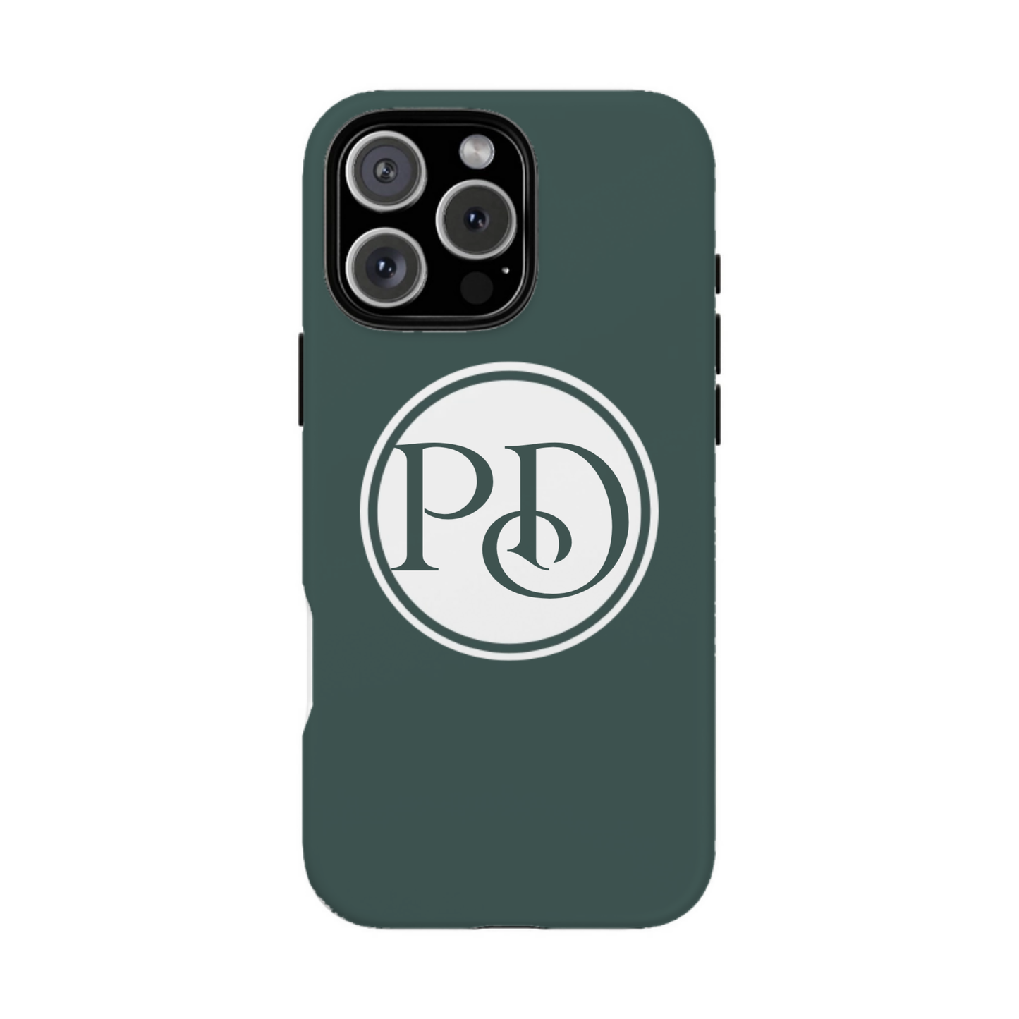 iphone case Evergreen Mist Circle 2 Initials
