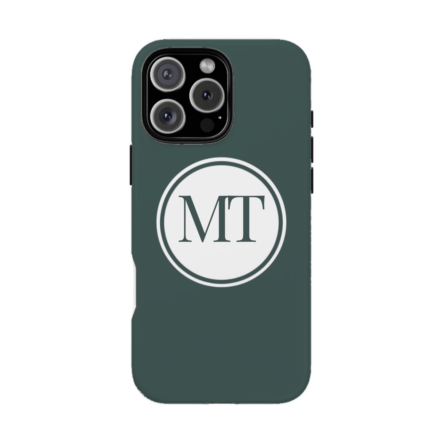 iphone case Evergreen Mist Circle 2 Initials