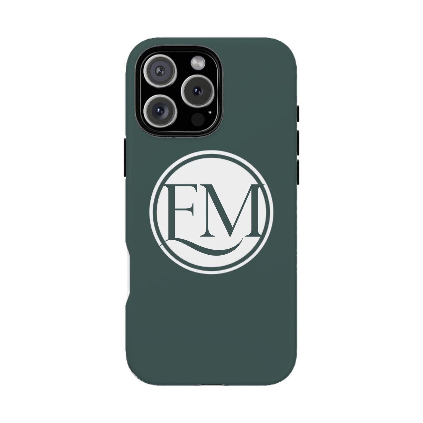 iphone case Evergreen Mist Circle 2 Initials