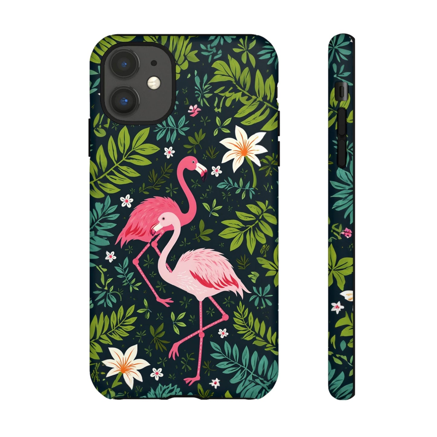 iphone case Flamingo & Flora iPhone 11